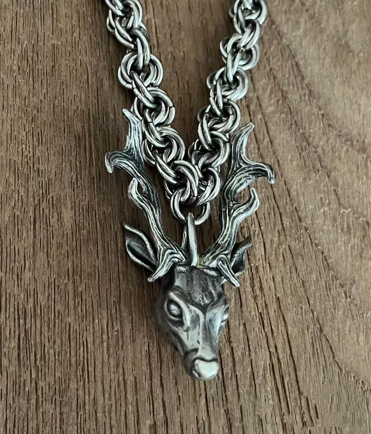 Number Nine 08AW Deer Necklace