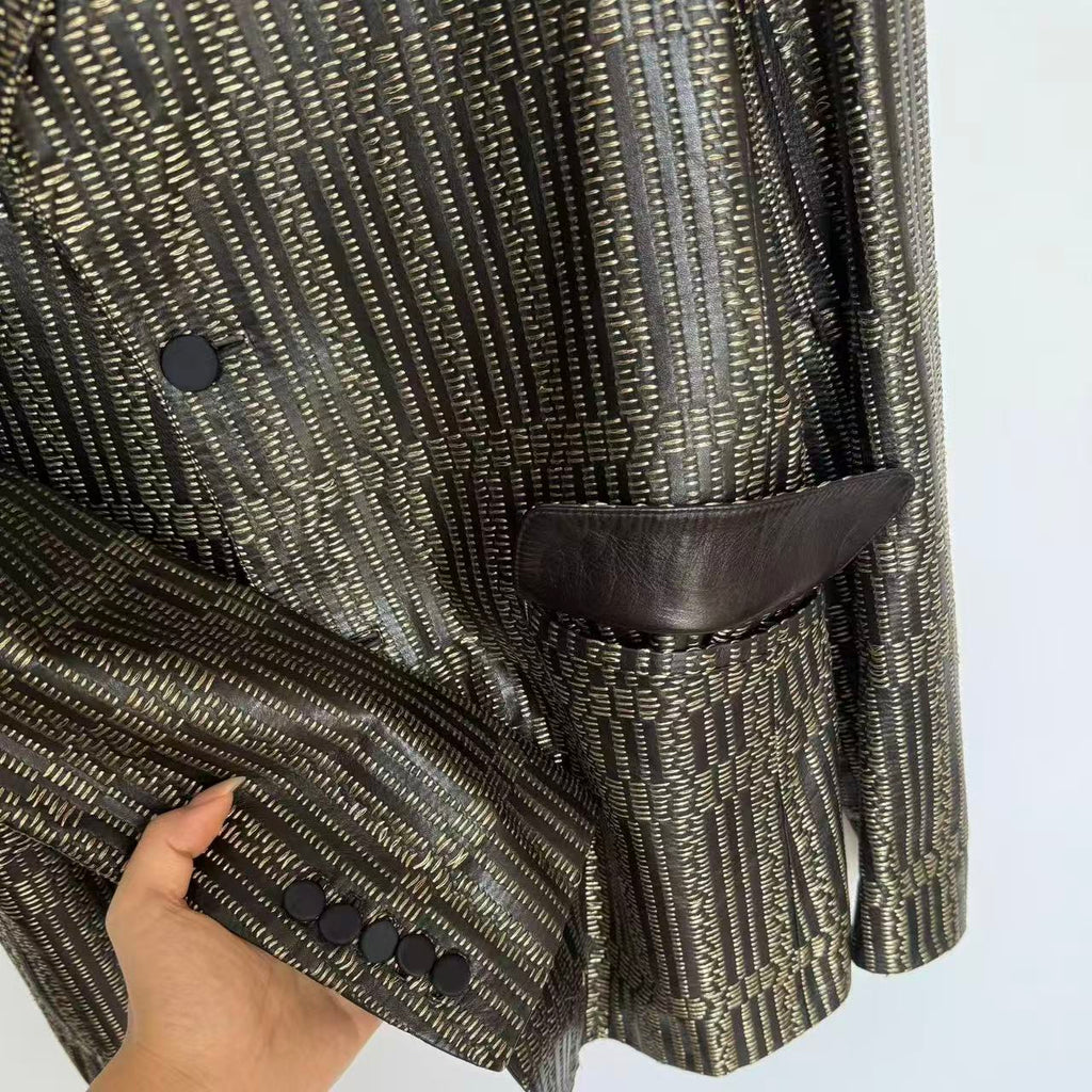 Gucci 12FW By Frida Giannini Check Pattern Blazer