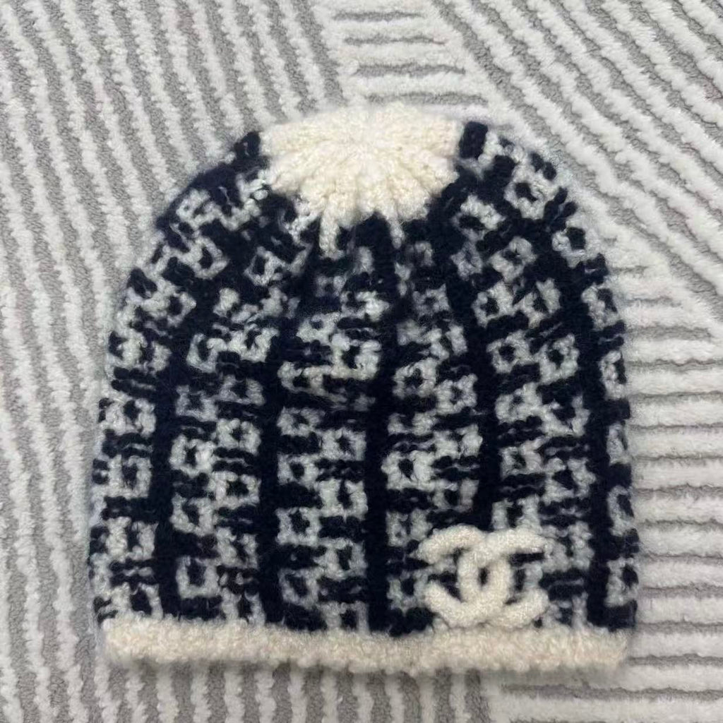 Chanel CC Silk Cashmere Beanie