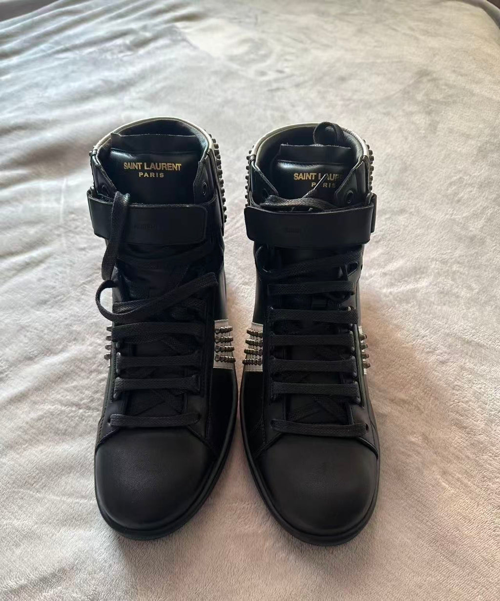 saint laurent 14aw high top sneakers