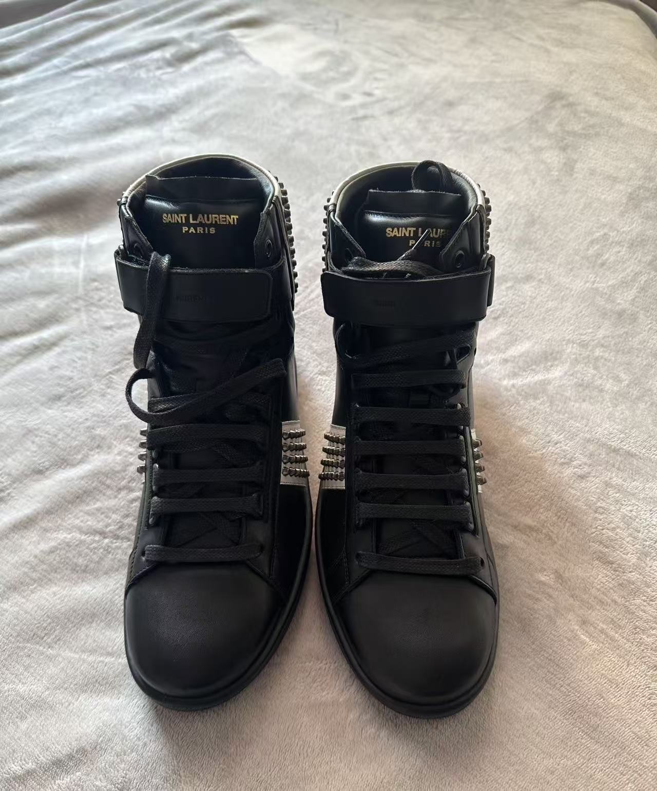 saint laurent 14aw high top sneakers
