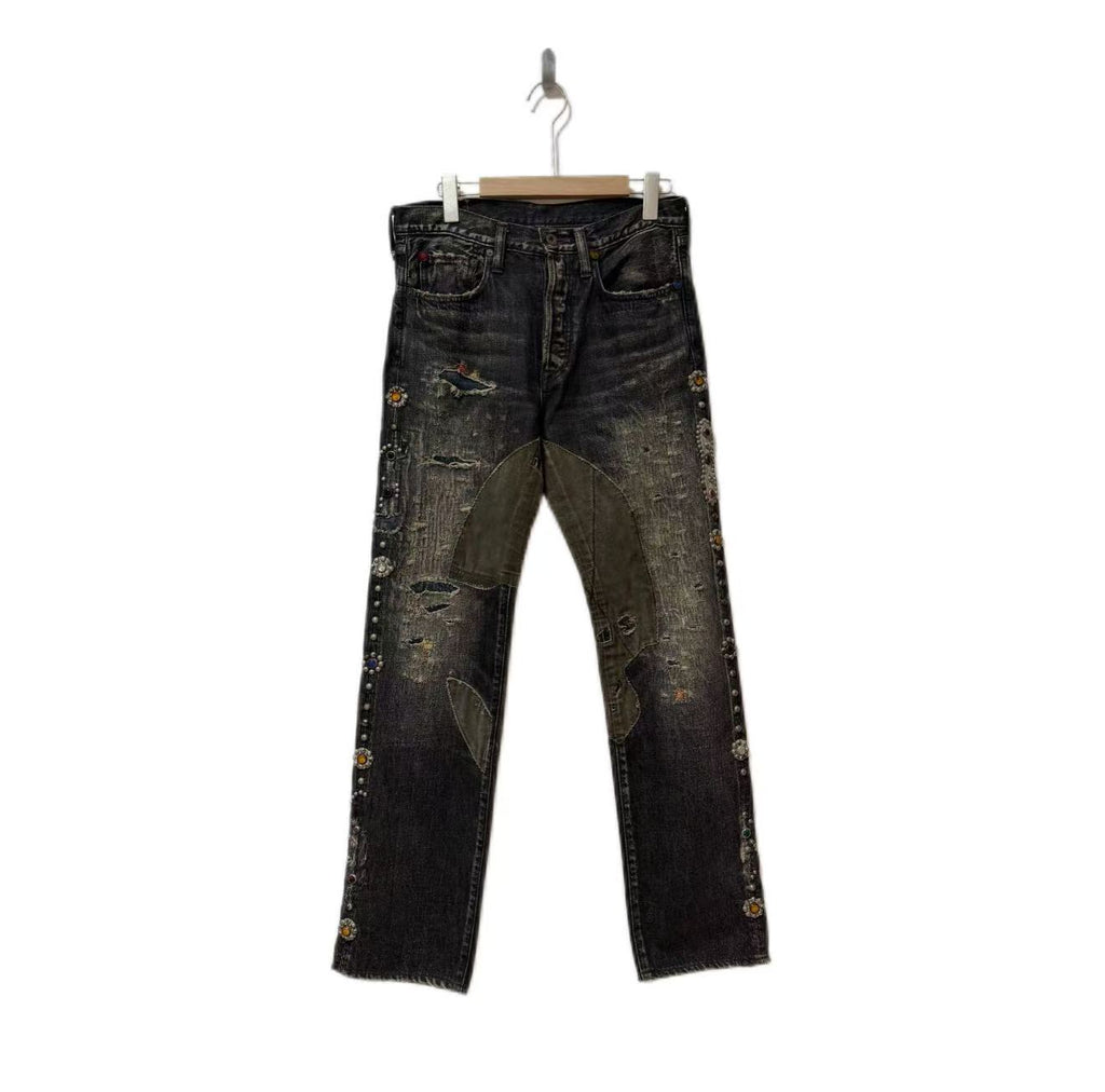 Ka[ital 14aw Gemstone Patchwork Jeans