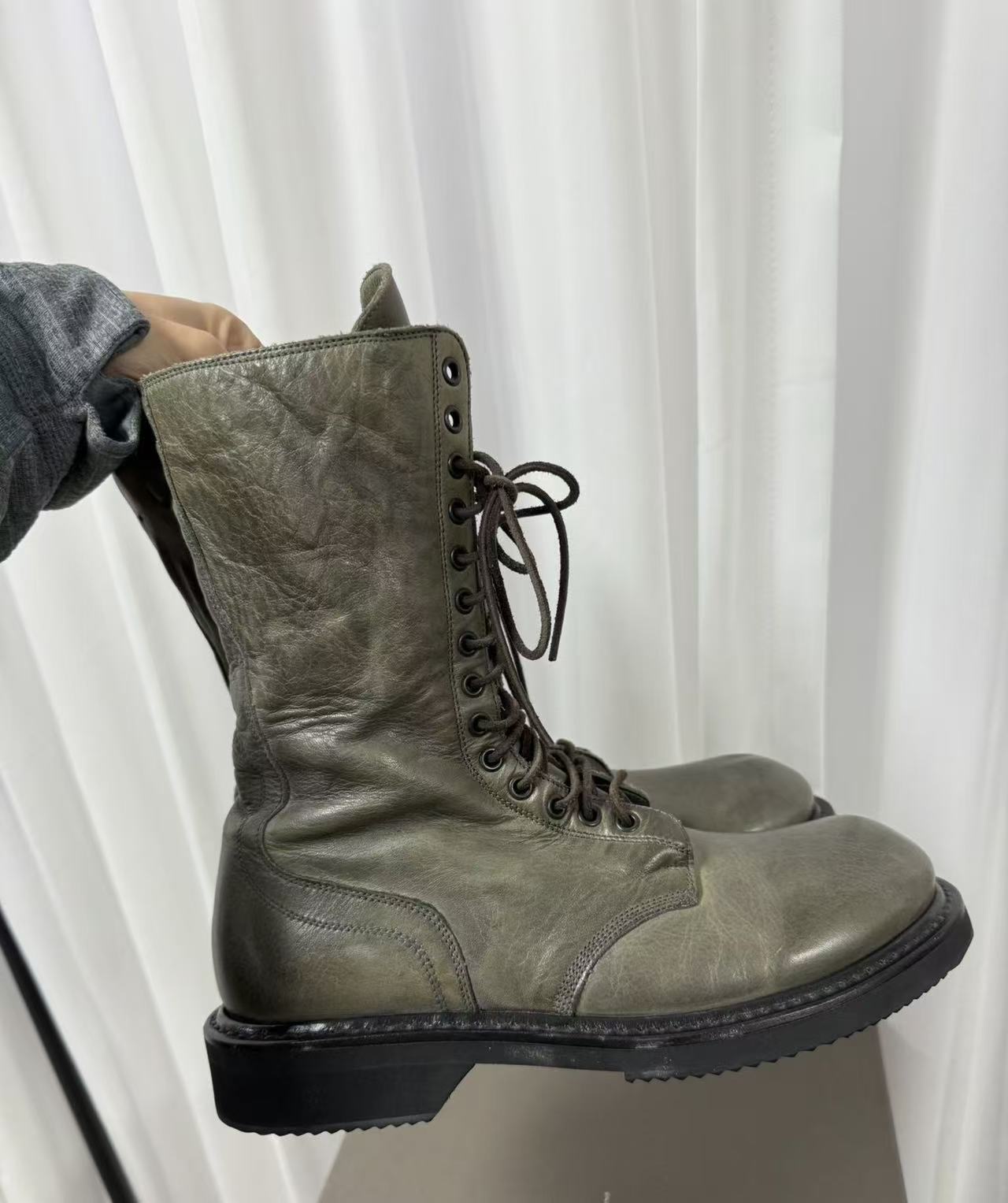 Rick Owens  combat boots