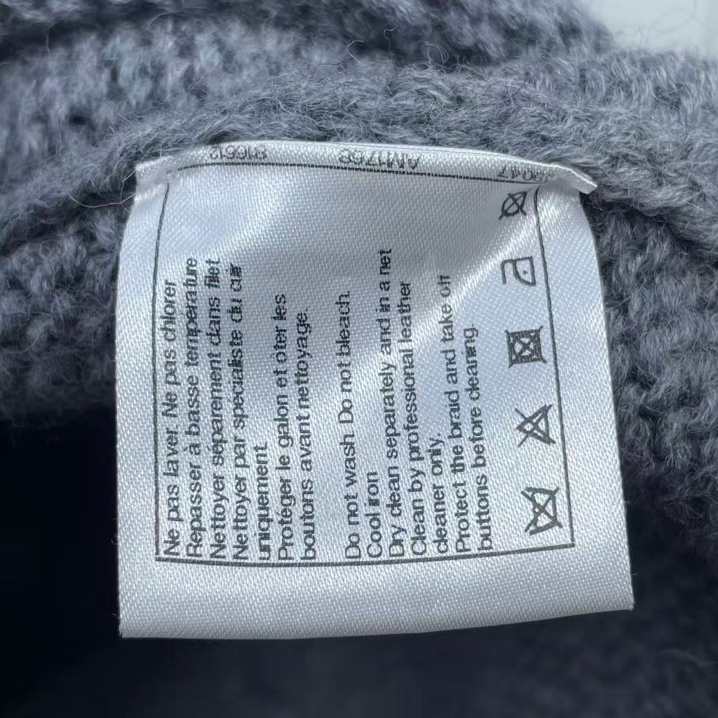Chanel 15AW Leather Buckle Straps Cardigan