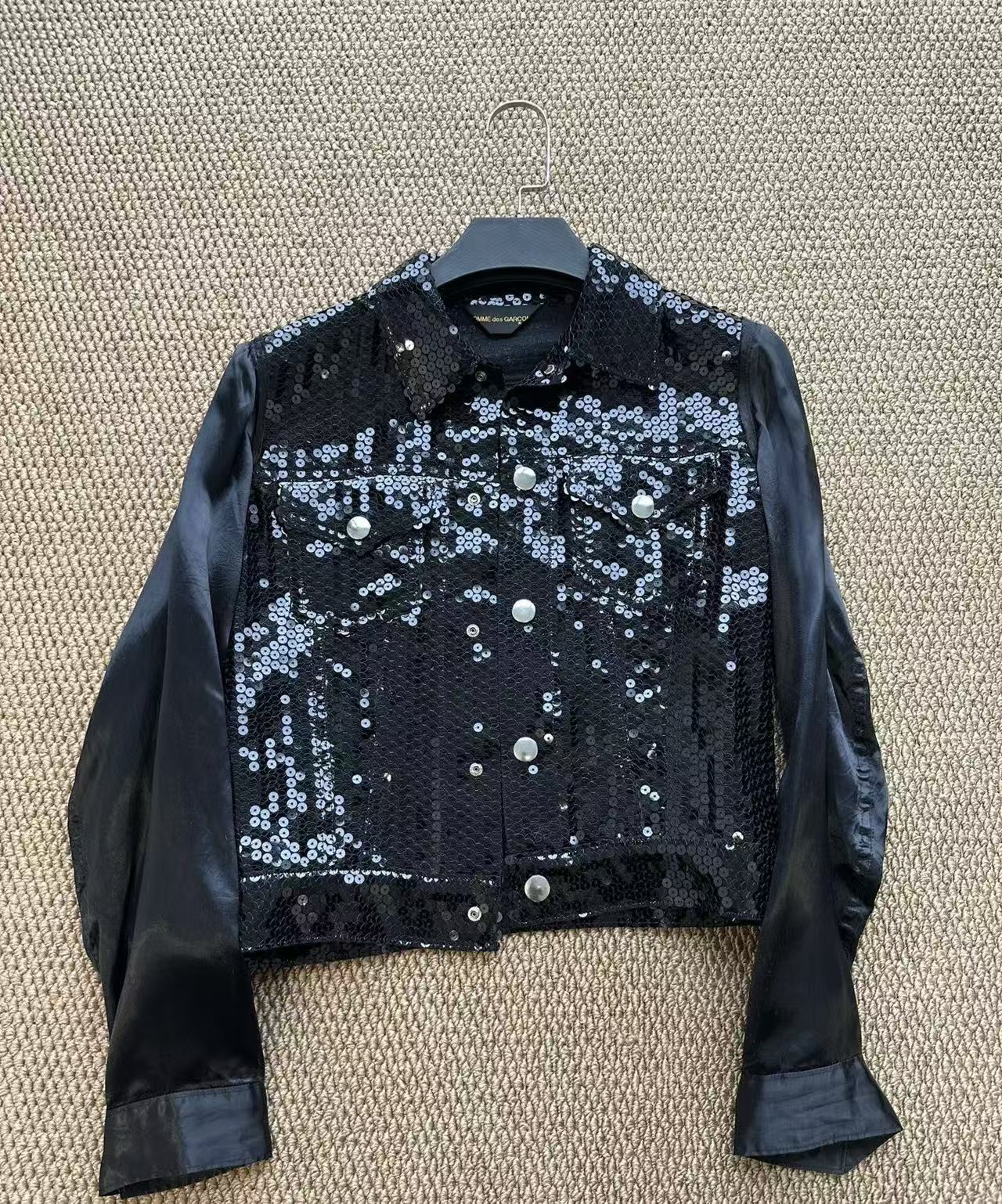Comme des Garçons Black Sequin Jacket