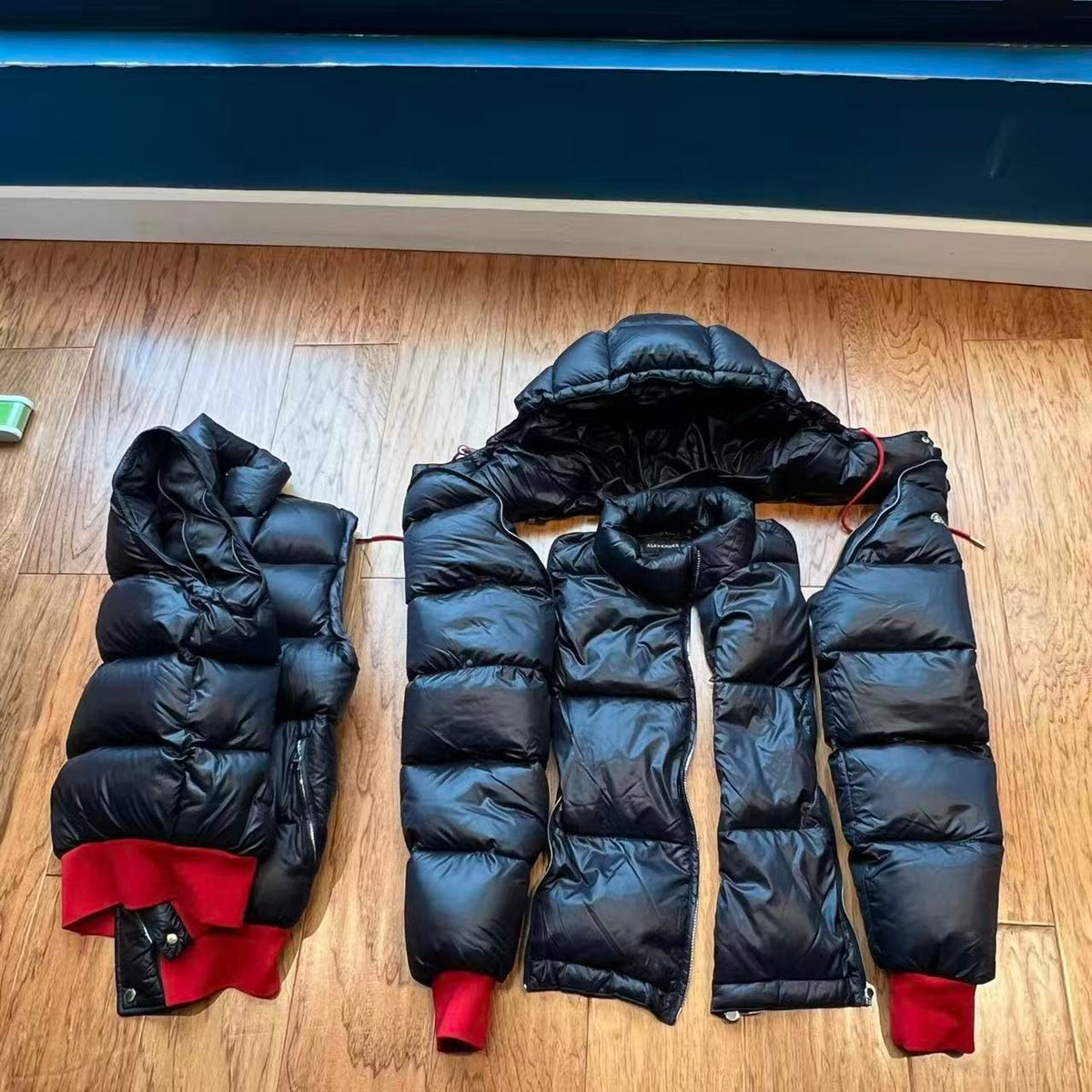 Alexander Mcqueen 07AW Deconstructed Leather  Down Jacket