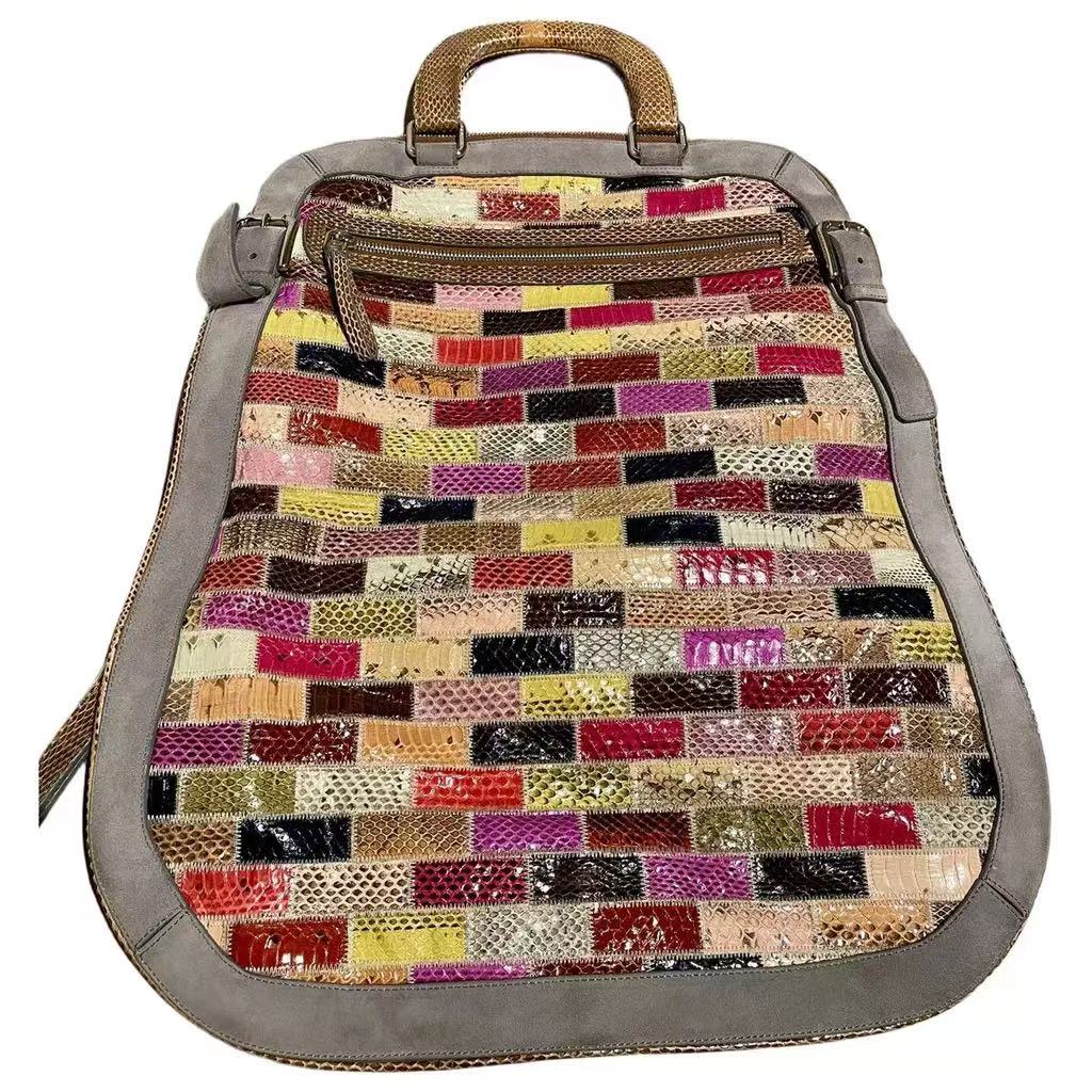 Dolce&Gabbana 00s Miss Pocket Patchwork Snakeskin Bag