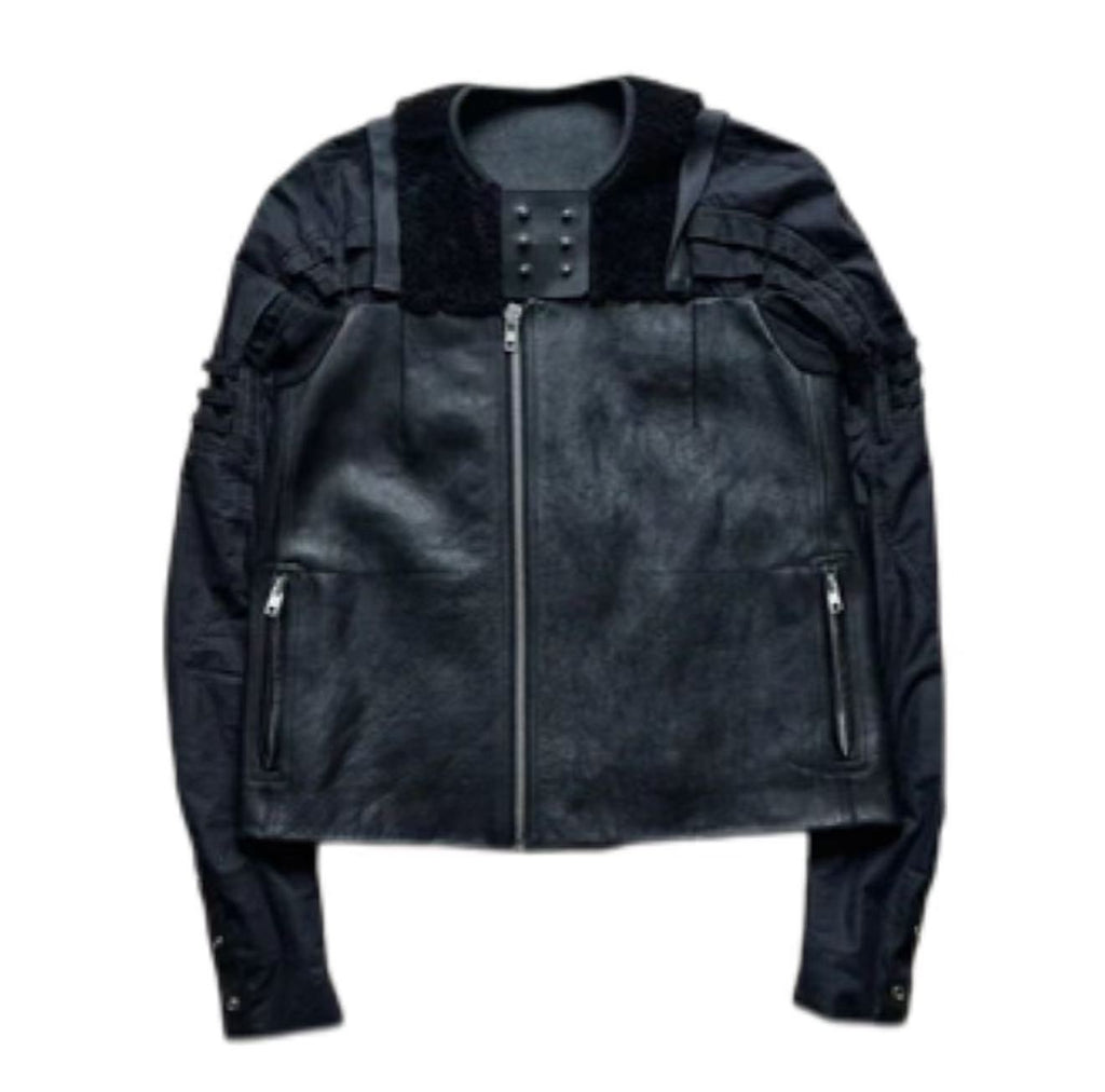 Rick Owens Panelled Biker Jacket