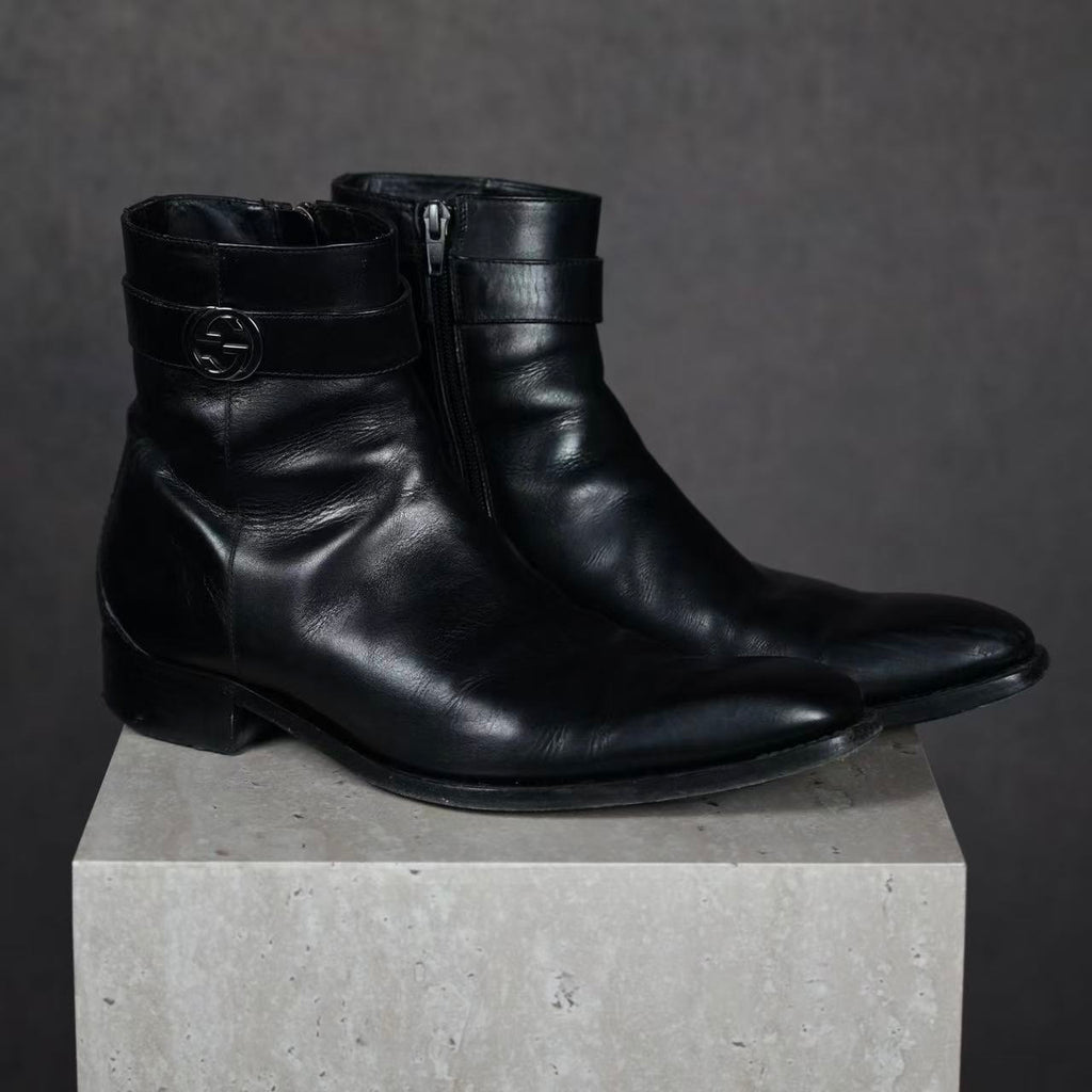 Gucci By Tom Ford Leather Boots