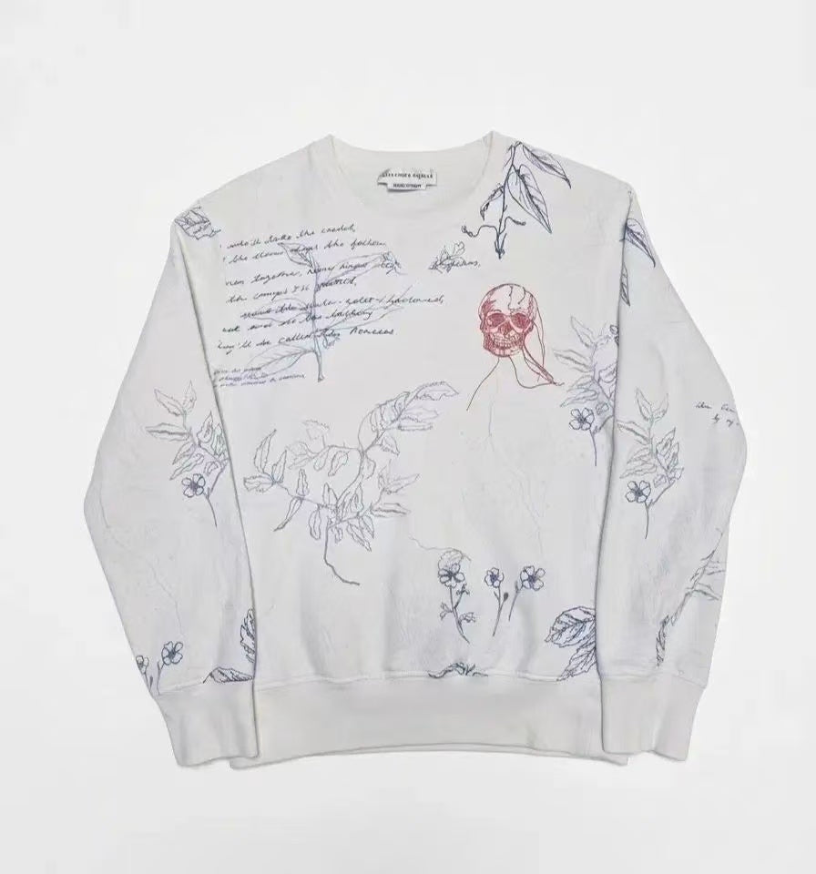 Alexander Mcqueen 17AW Explorer Print and Skull Sweatshirt