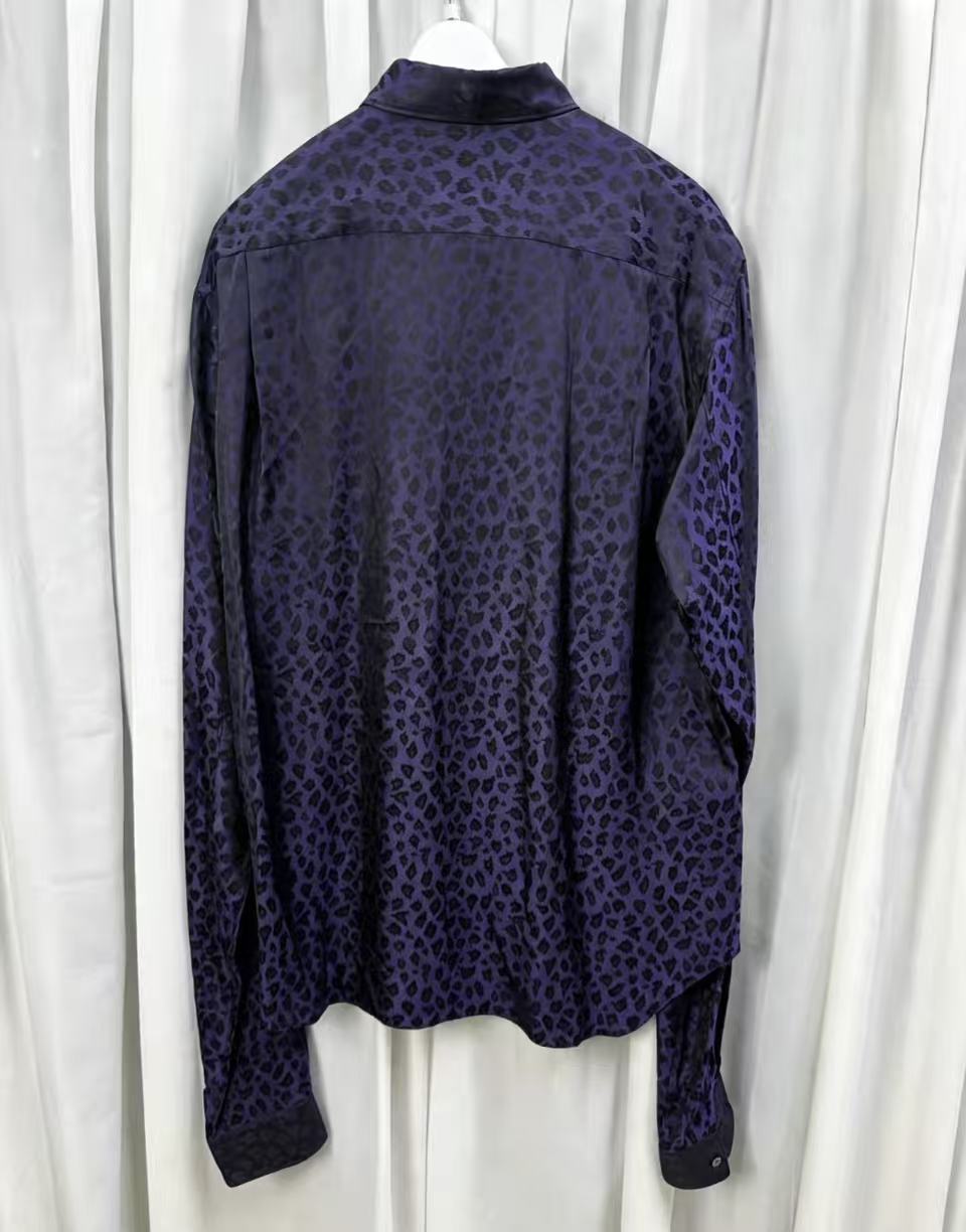 Comme Des Garcons Homme Plus 20AW Leopard Satin Shirt