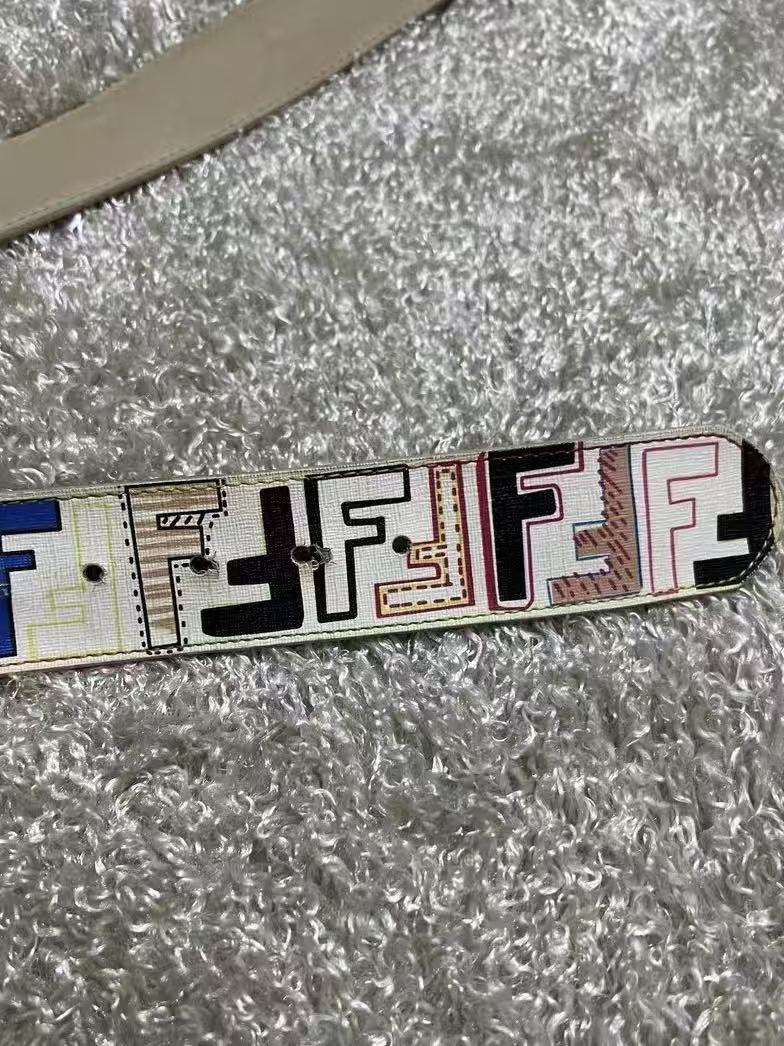 Fendi Multicolor Zucca Monogram Belt