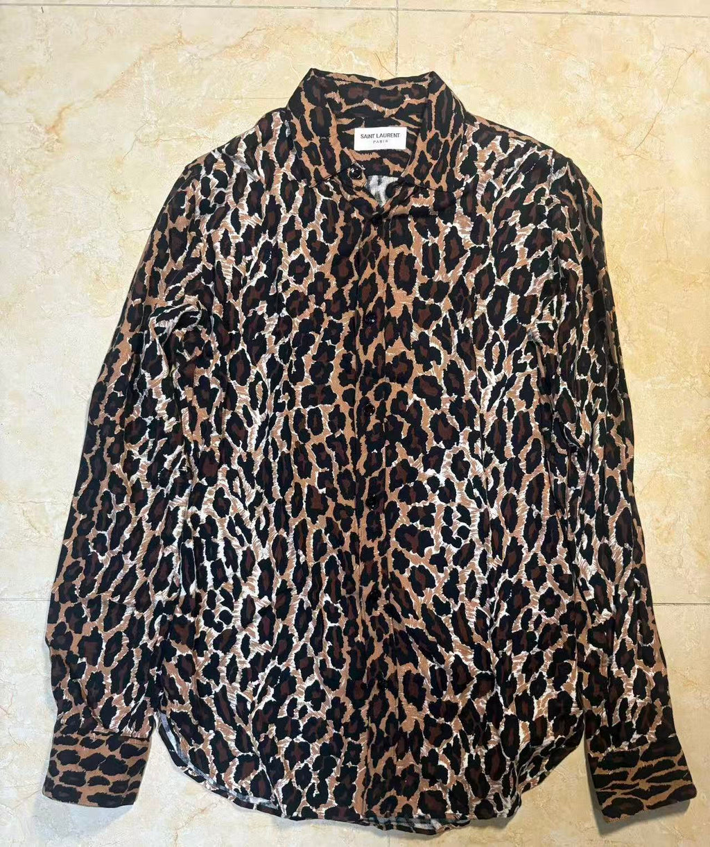 Saint Laurent 2016 Leopard Shirt