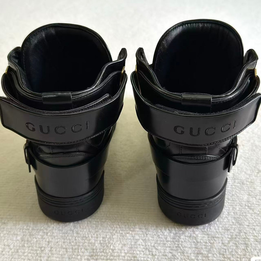 Gucci 16FW Major Tiger Leather Boots