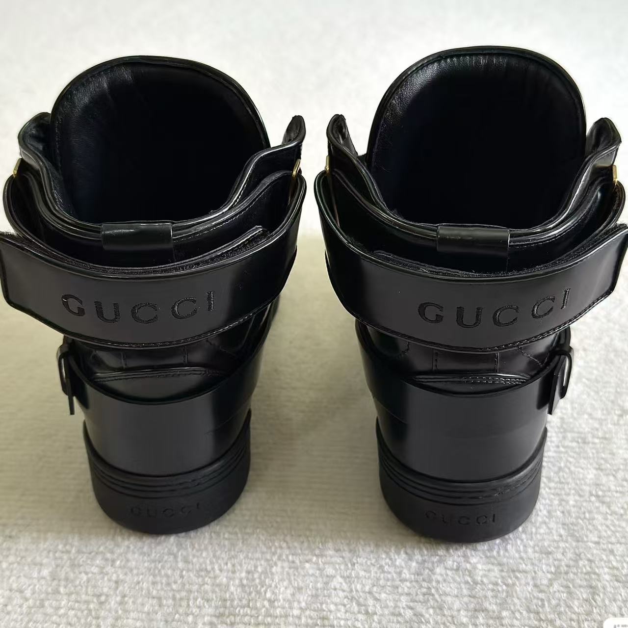Gucci 16FW Major Tiger Leather Boots
