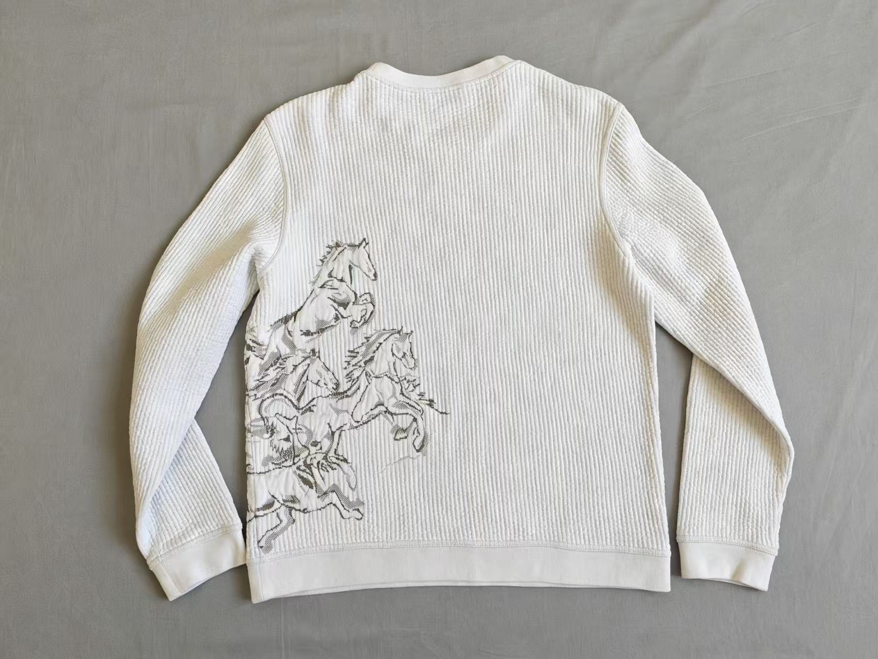 Hermes White Horse Sweatshirt