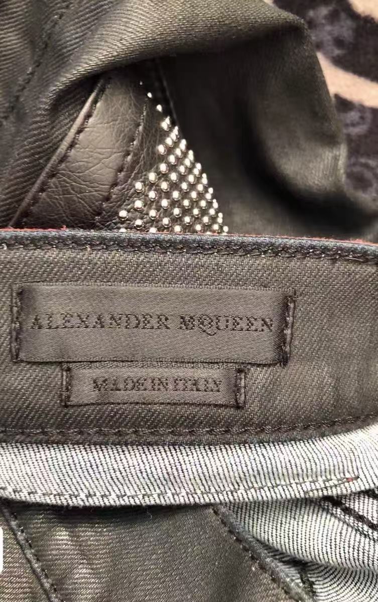 Alexander McQueen studded leather pants