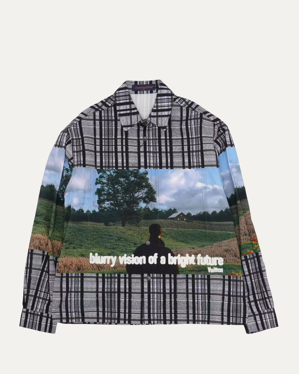 Louis Vuitton 23AW Blurry Vision of A Bright Future Plaid Shirt