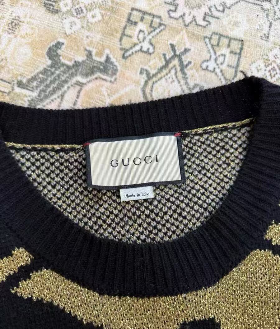 Gucci 19SS Tiger Jacquard Sweater