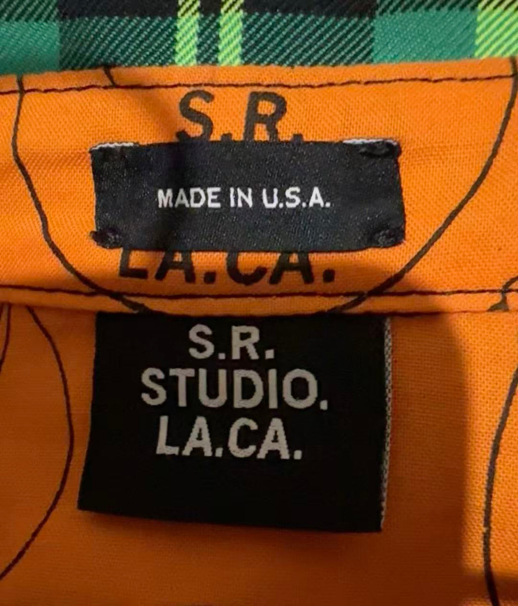 S.R. STUDIO. LA. CA. Check Short Sleeve Shirt