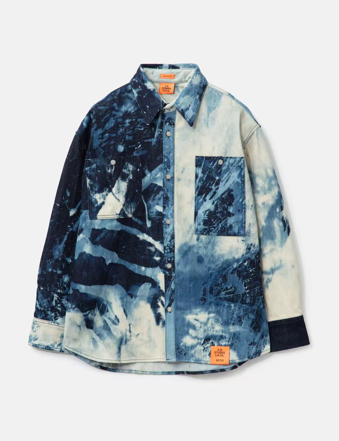 Sterling Ruby S.R.STUDIO.LA.CA. Indigo Bleach SHirt
