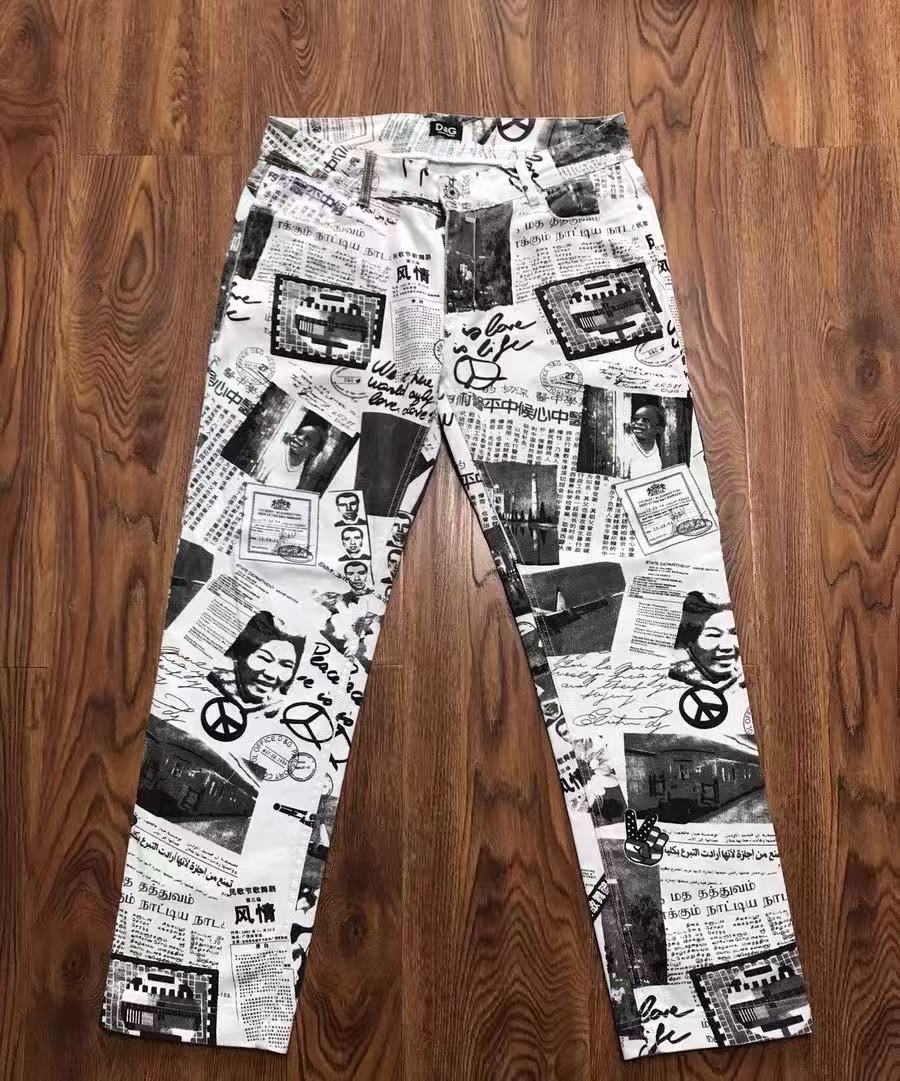 Dolce&Gabbana Poster print jeans