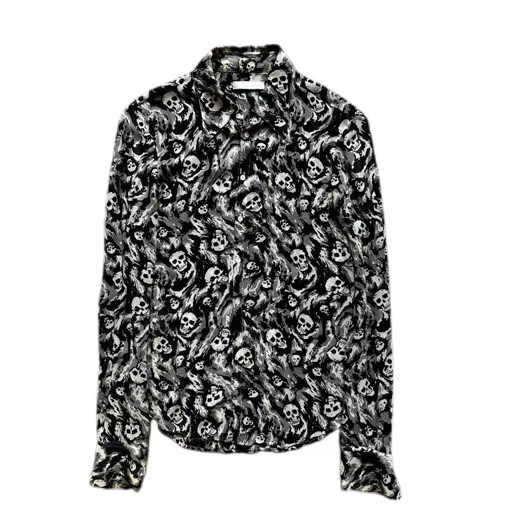 Number Nine 01ss Skull Print Shirt