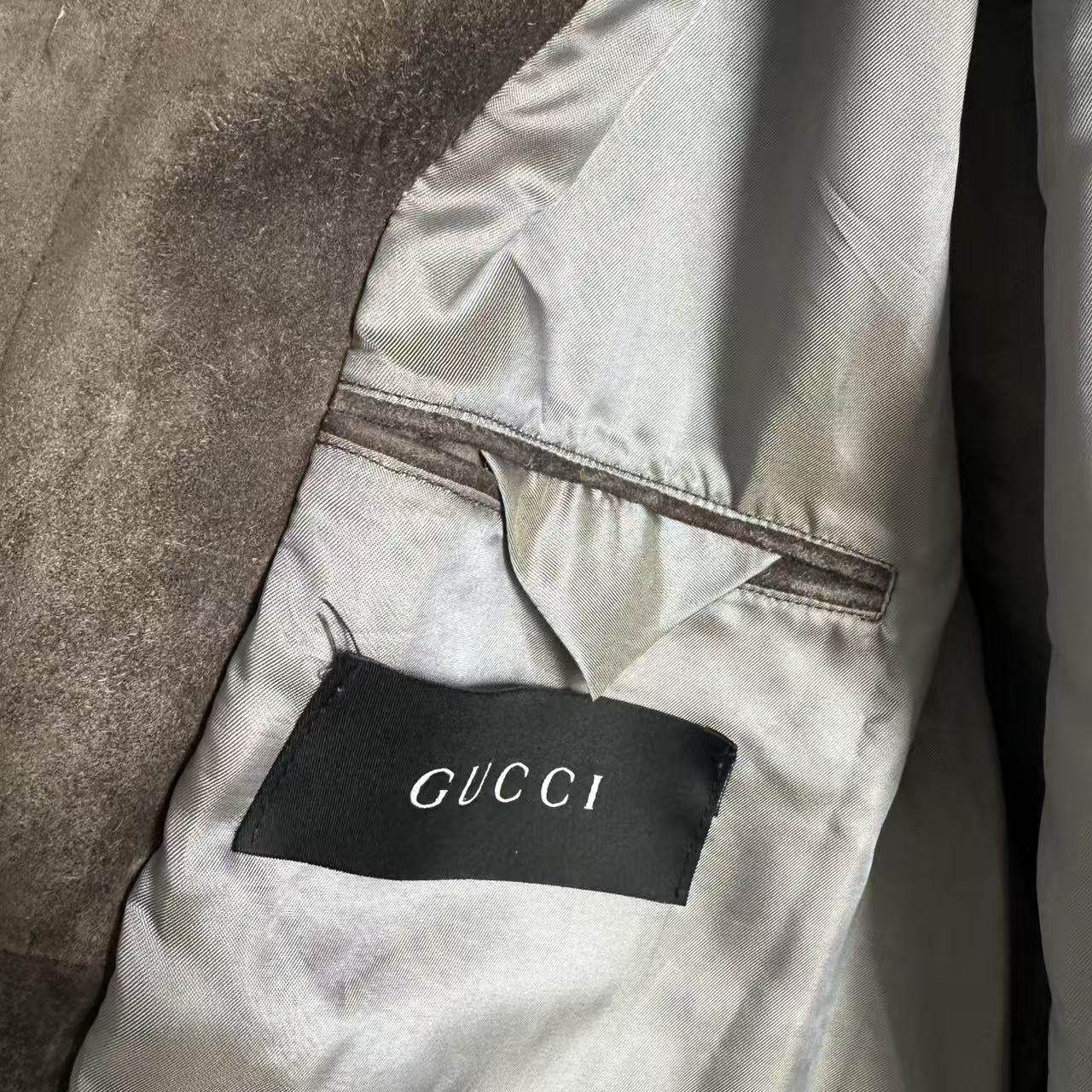 Gucci By Tom Ford 01aw A1 Suede grey Jacket
