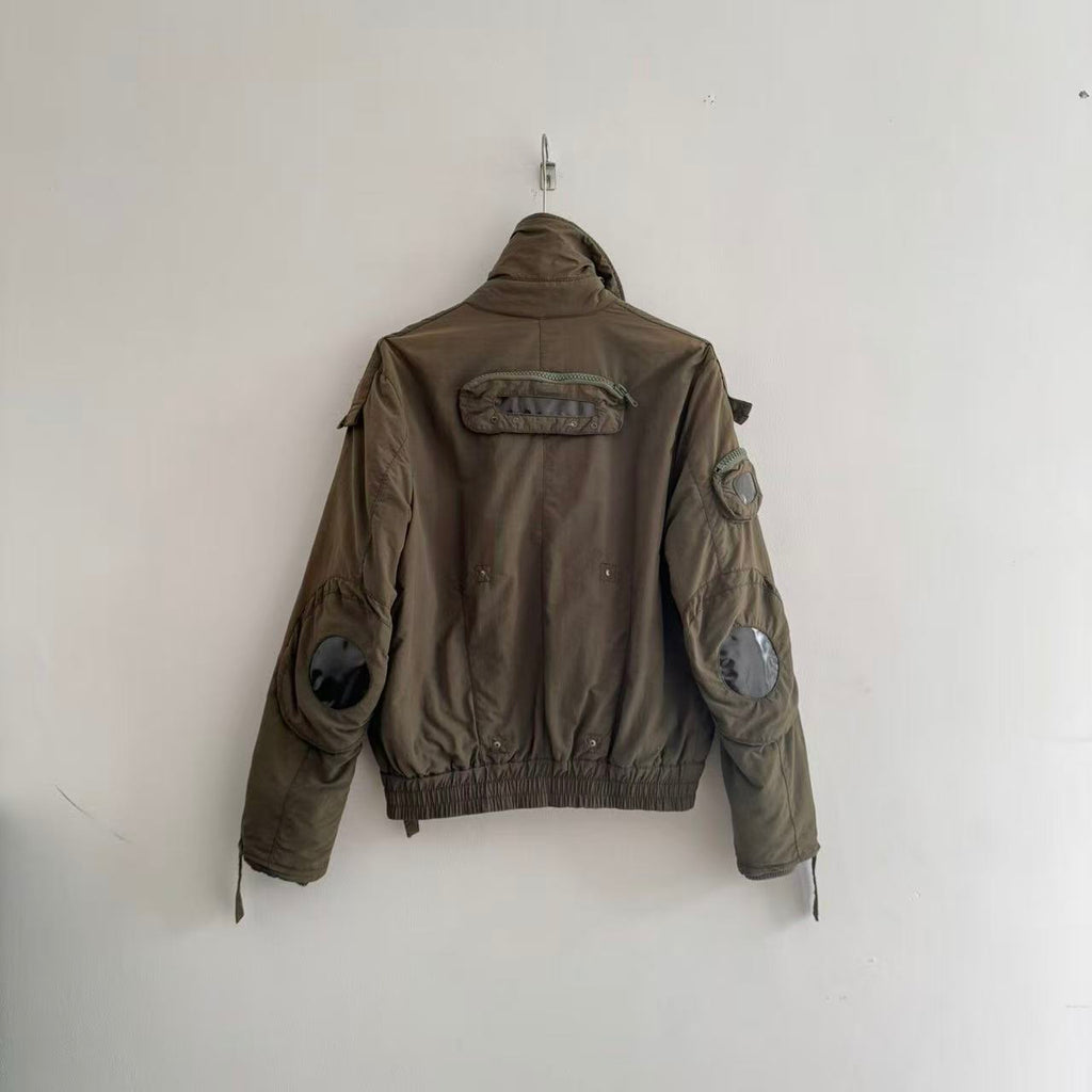 Dolce&Gabbana 04AW Aviator Khaki Green Goggles Bomber Jacket
