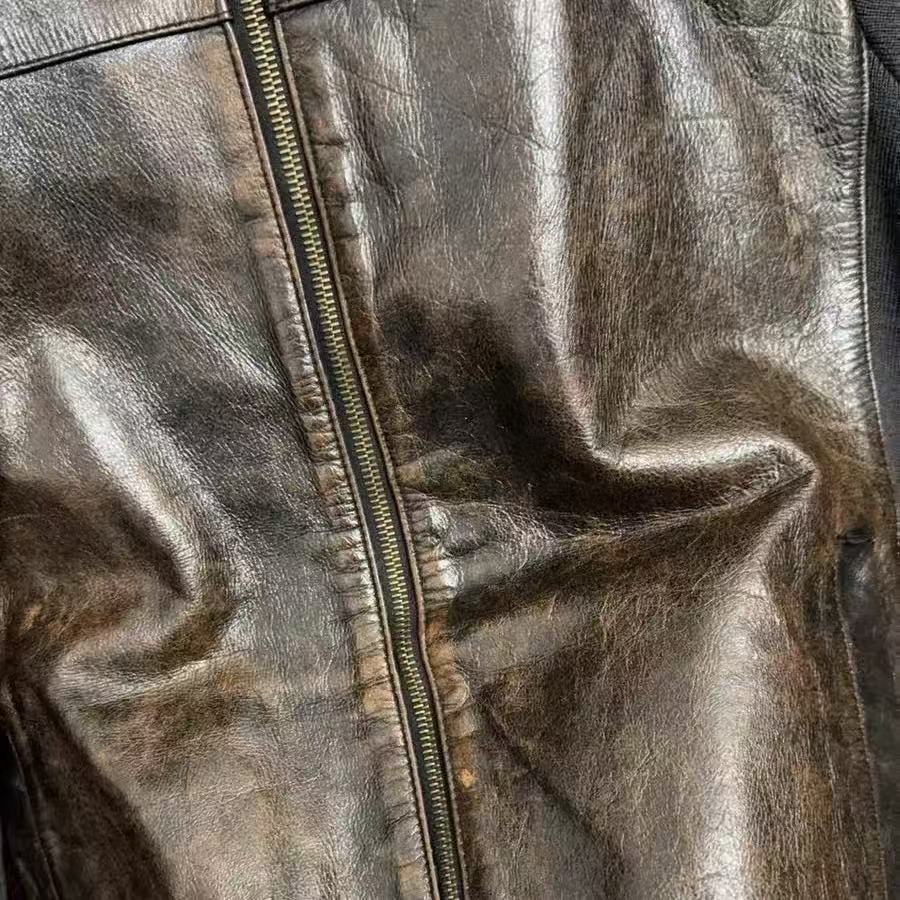 Prada Sport 07AW Leather & Wool Padded Hybrid Biker Jacket