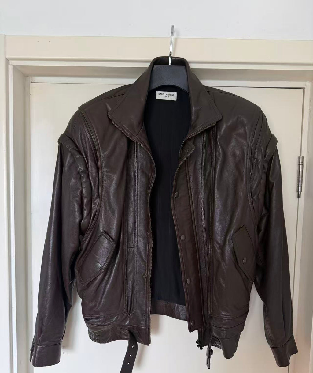 Saint Laurent 23FW Leather Bomber