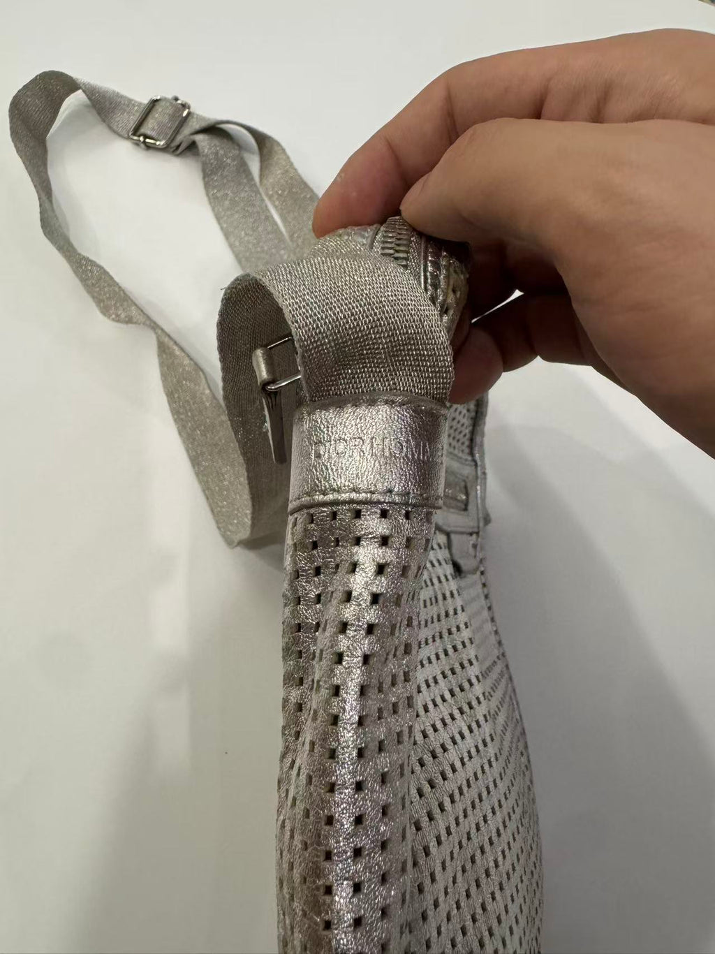 Dior homme 07ss Silver Lacquered Cutout Lambskin Bag