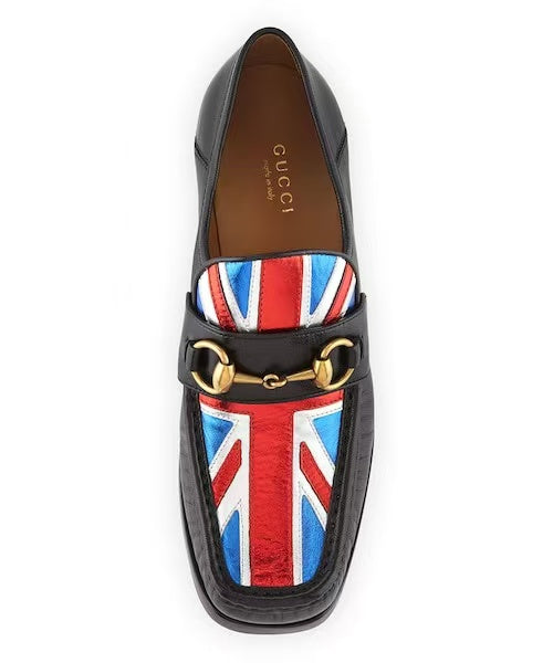 Gucci Union Jack Horsebit Loafers