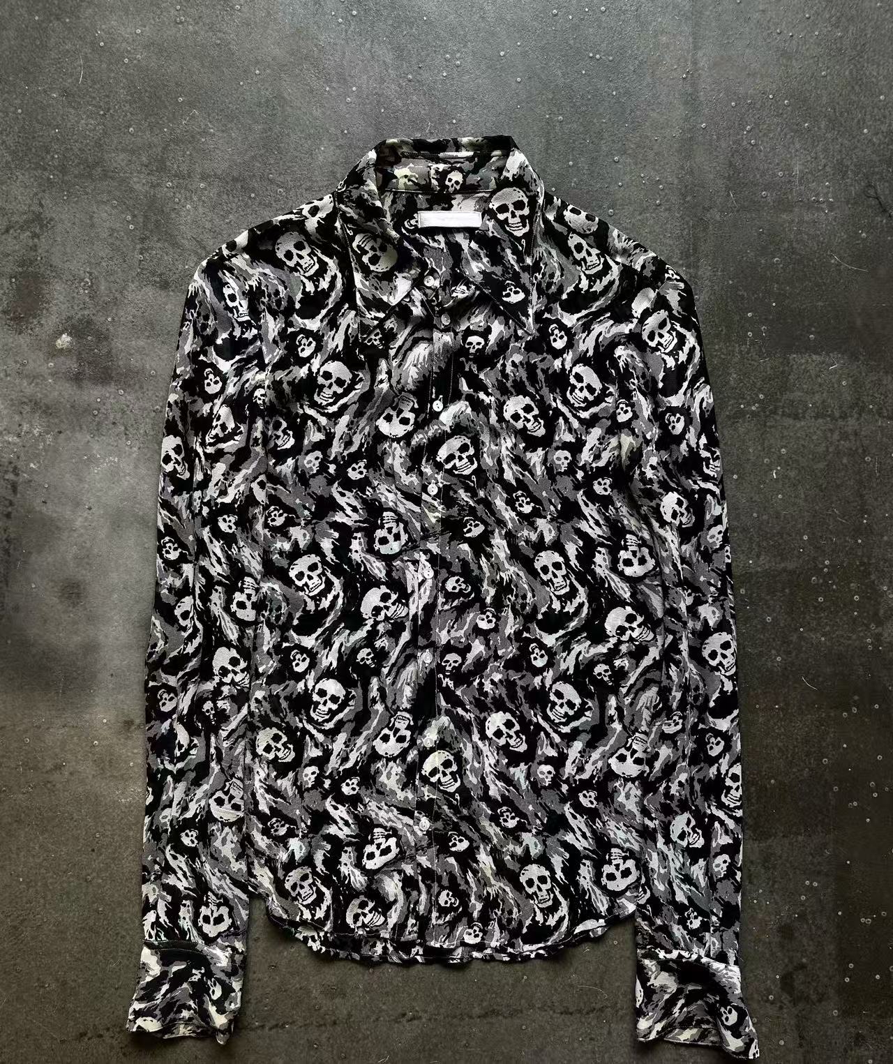 Number Nine 01ss Skull Print Shirt