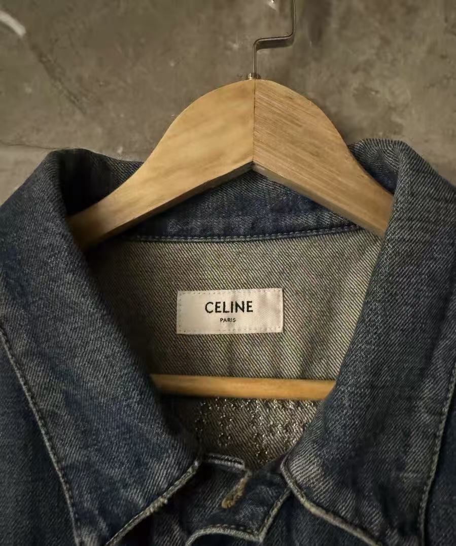 CELINE 22SS Studded Denim Vest