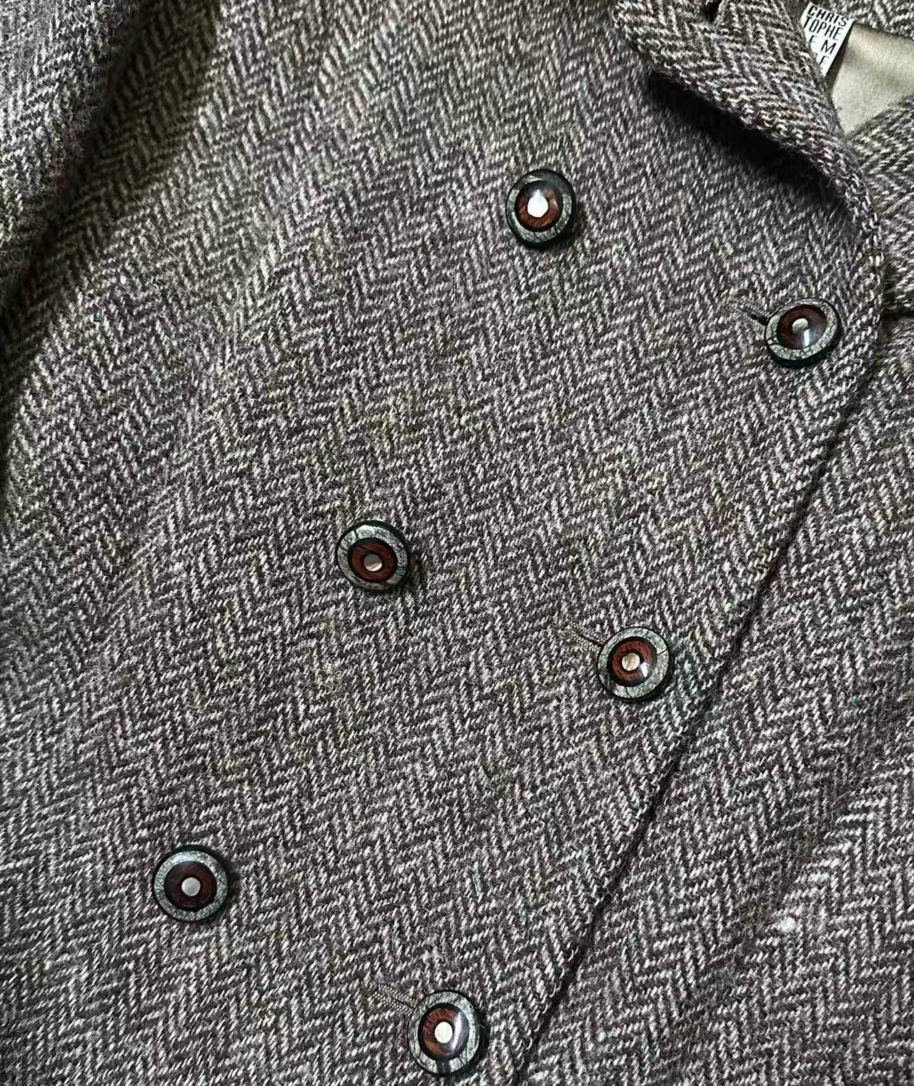 Lemaire 98AW Fur Collar Wool Jacket