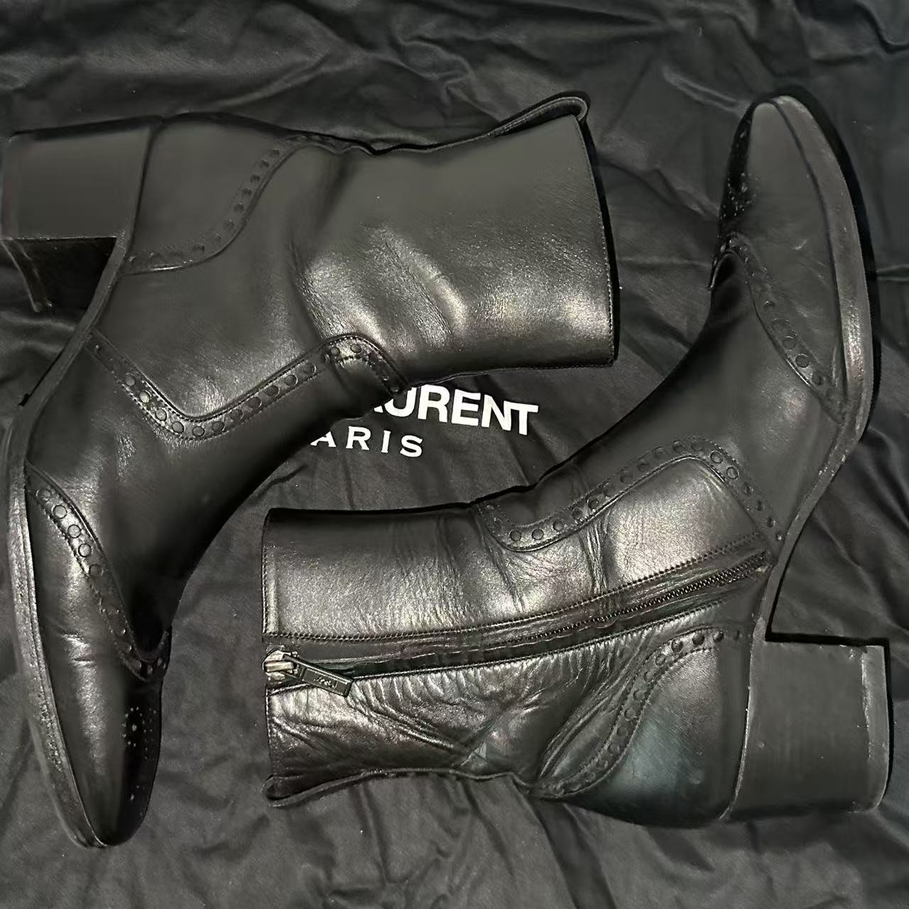 Saint Laurent 15FW Leather Boots