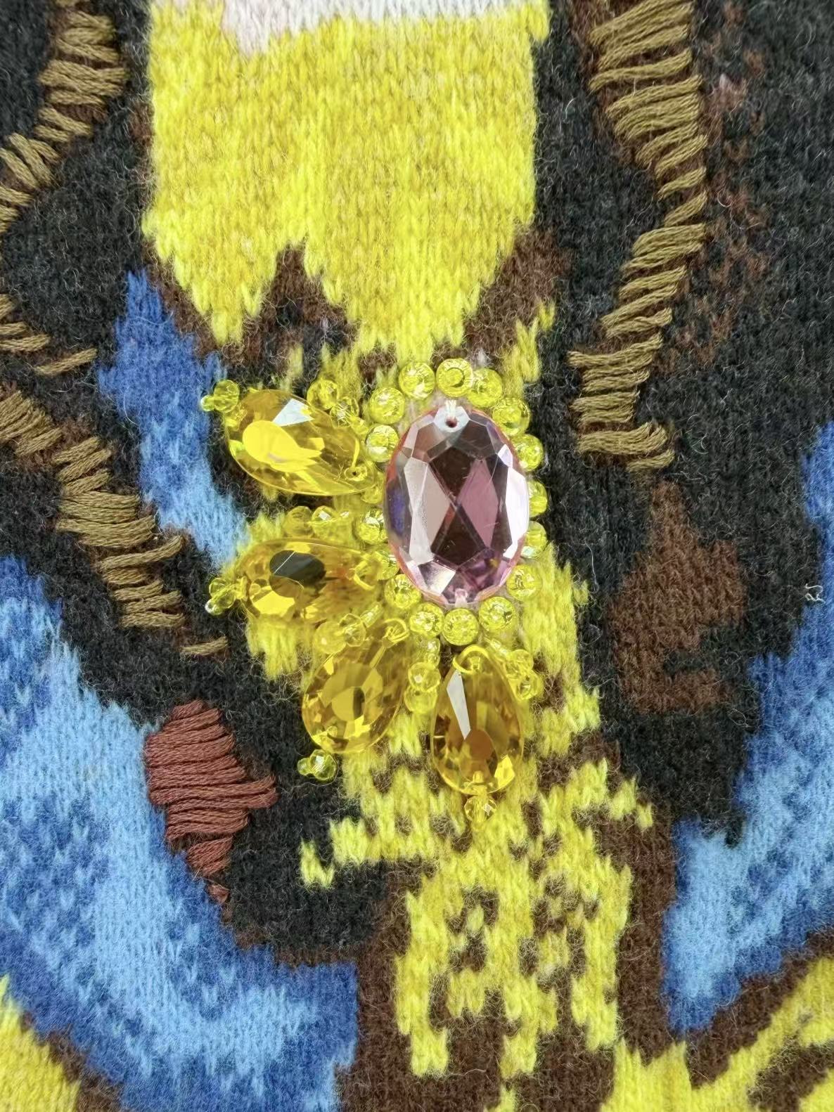 Gucci 19SS Pink Lady Intarsia Sweater