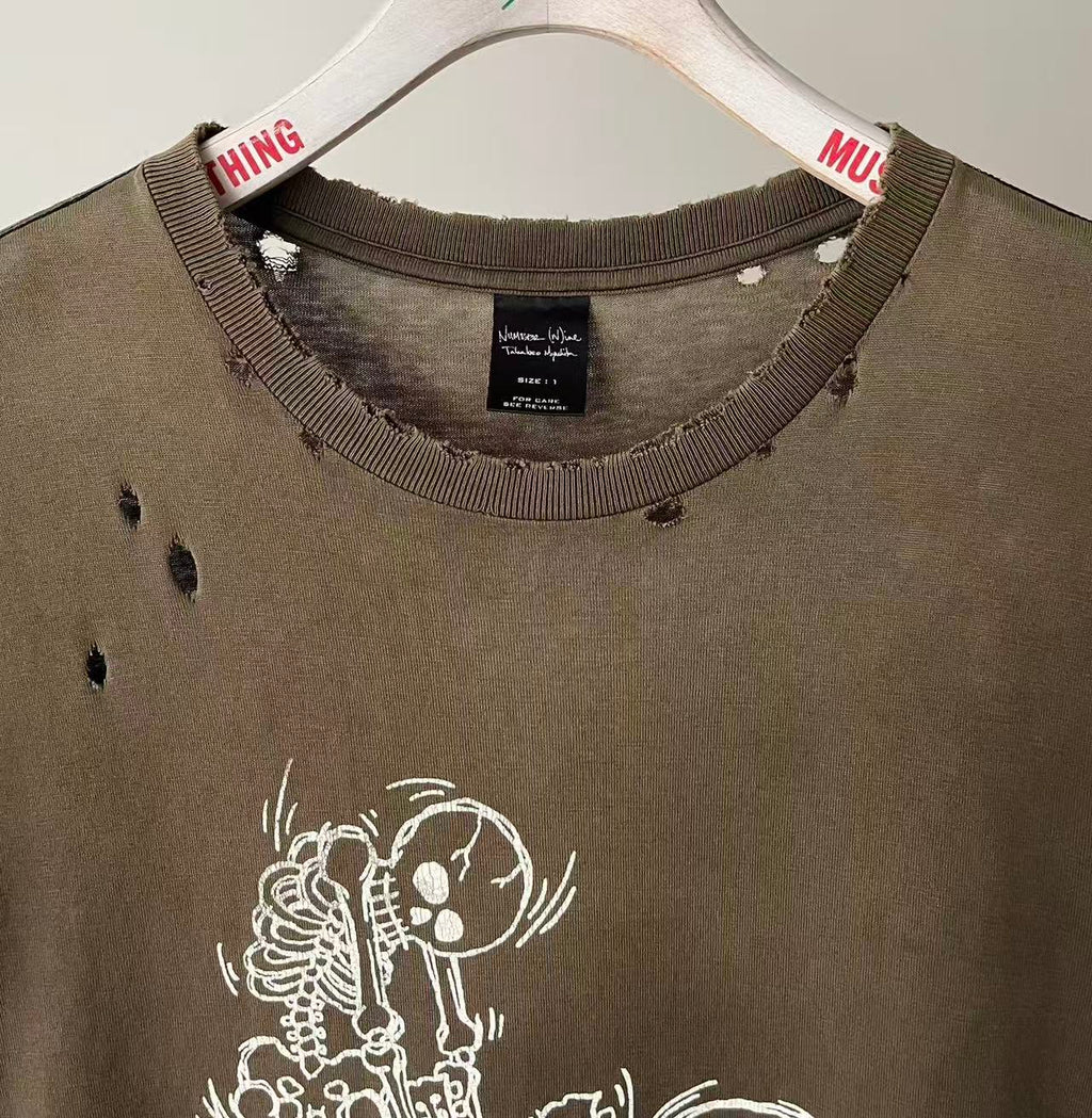 Number Nine 05SS Skeleton Guitar Tee