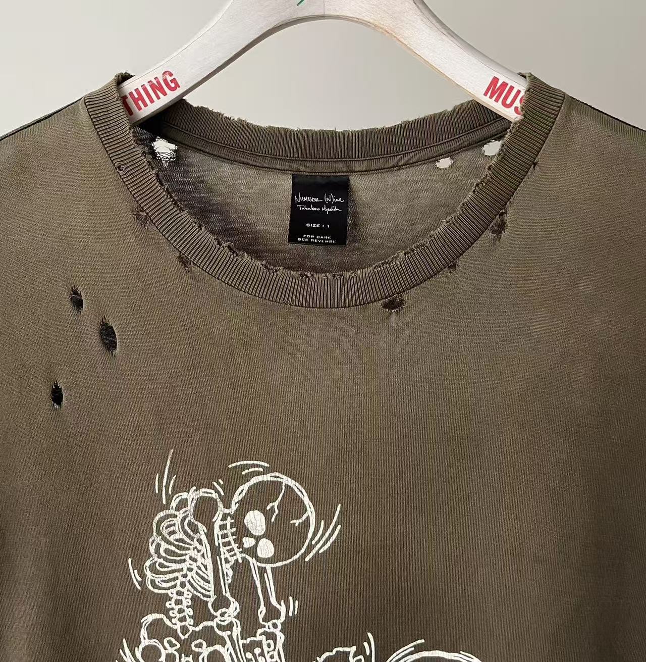 Number Nine 05SS Skeleton Guitar Tee