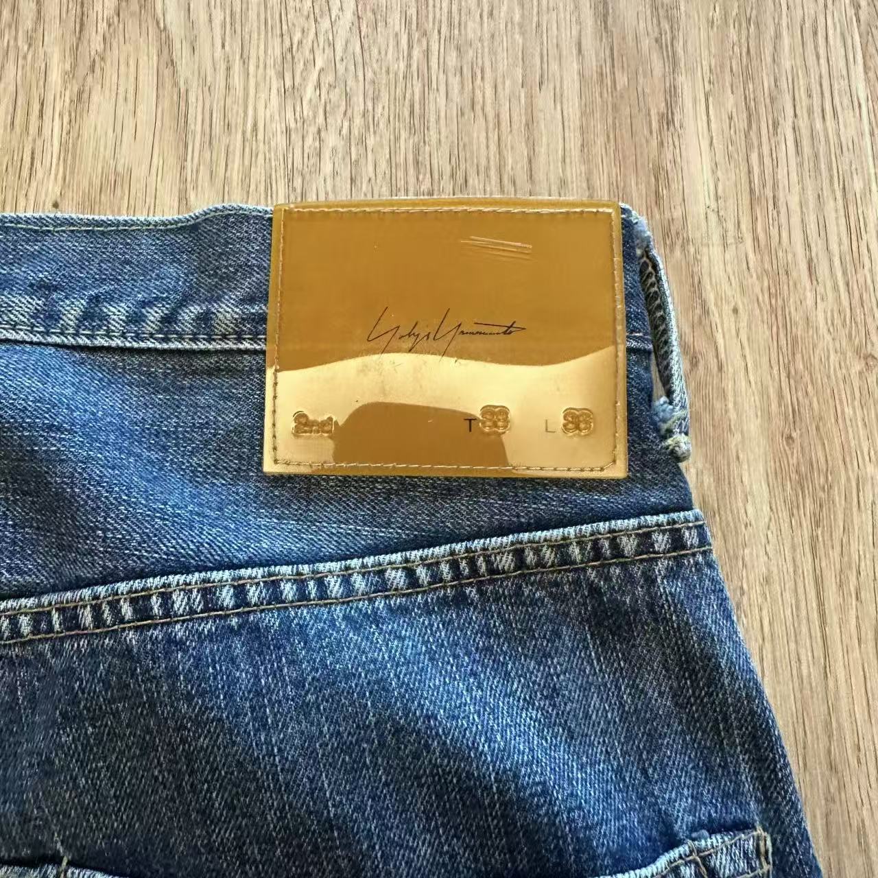 Yohji Yamamoto 02AW Hand Painted Floral Denim