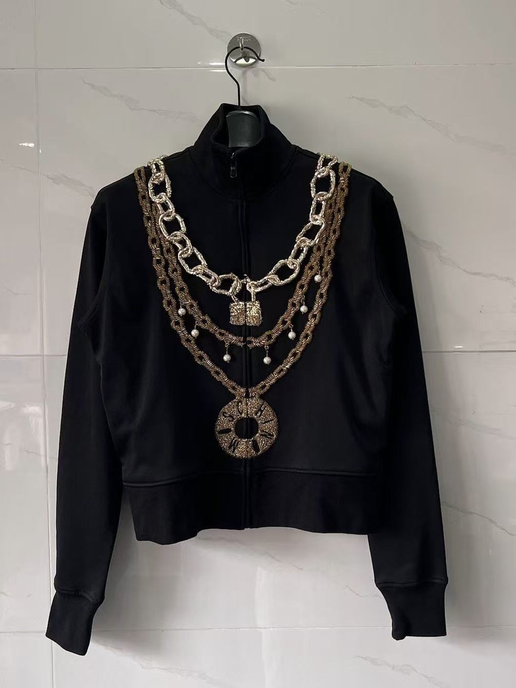 Moschino By Jeremy Scott H&M 2018 Gold Chain Track Jacket