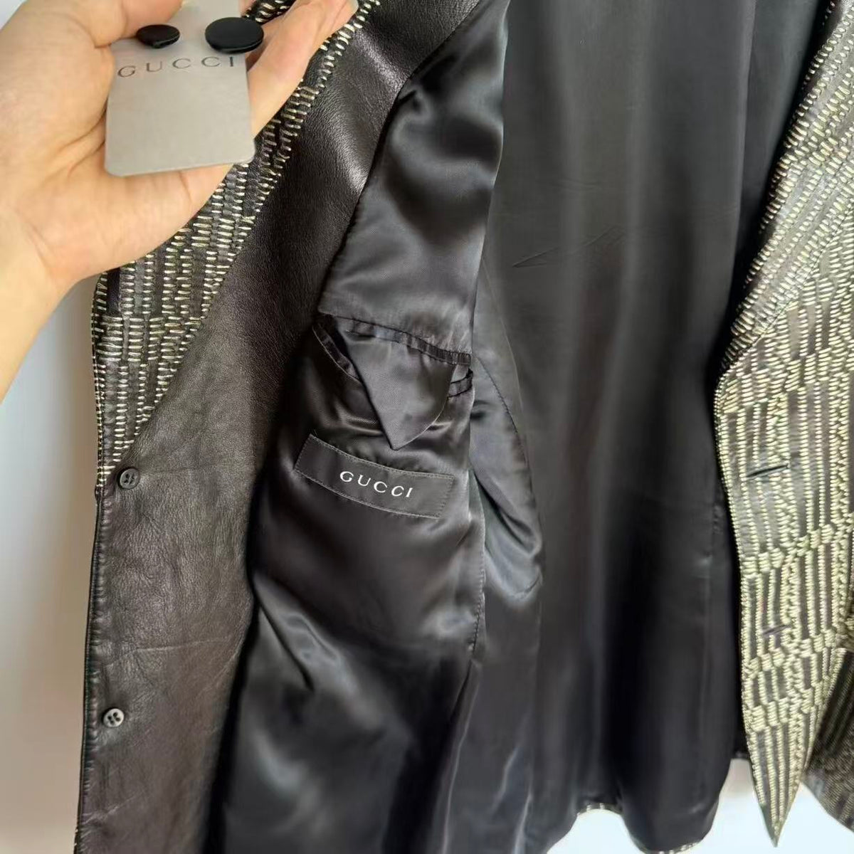 Gucci 12FW By Frida Giannini Check Pattern Blazer