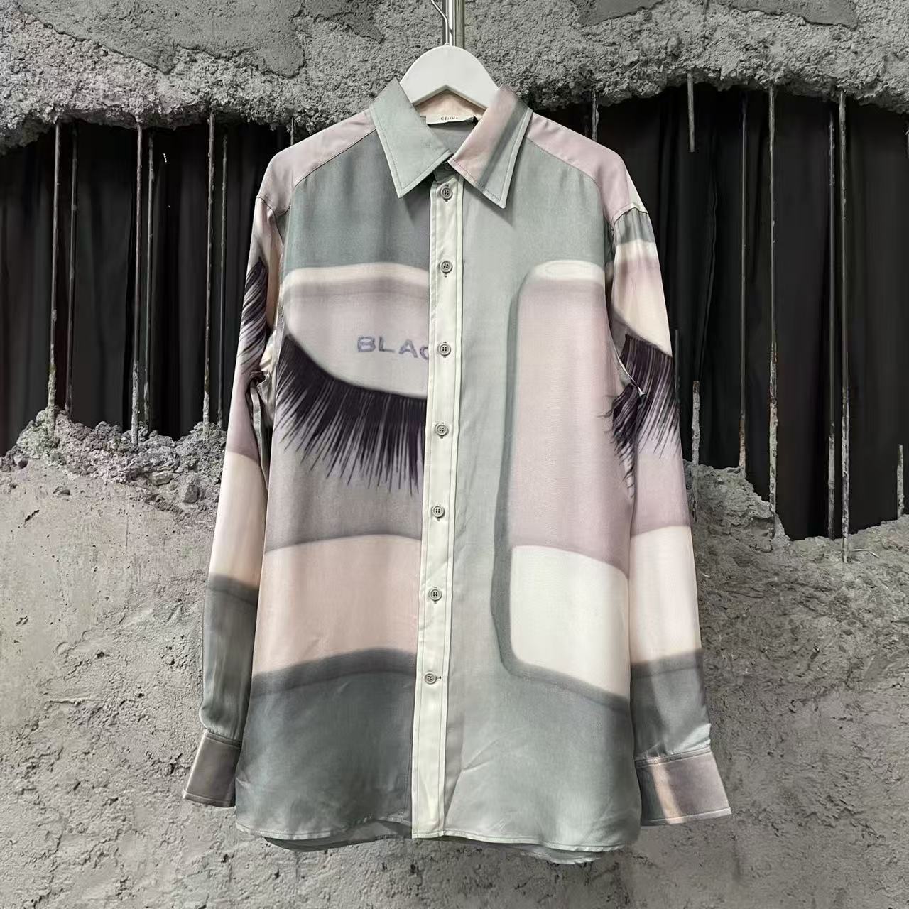 Celine Eyelash Print Shirt
