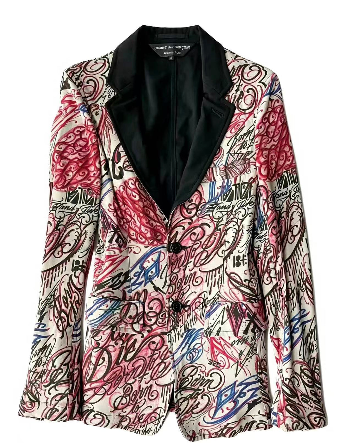 Comme des Garcons 15AW Graffiti Print Blazer