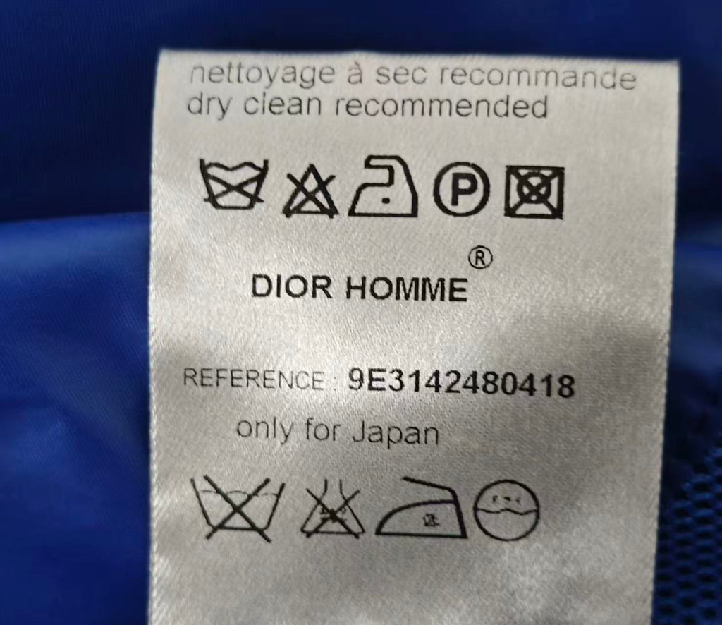 Dior Homme SS09 Blue Nylon Teddy Jacket By KVA