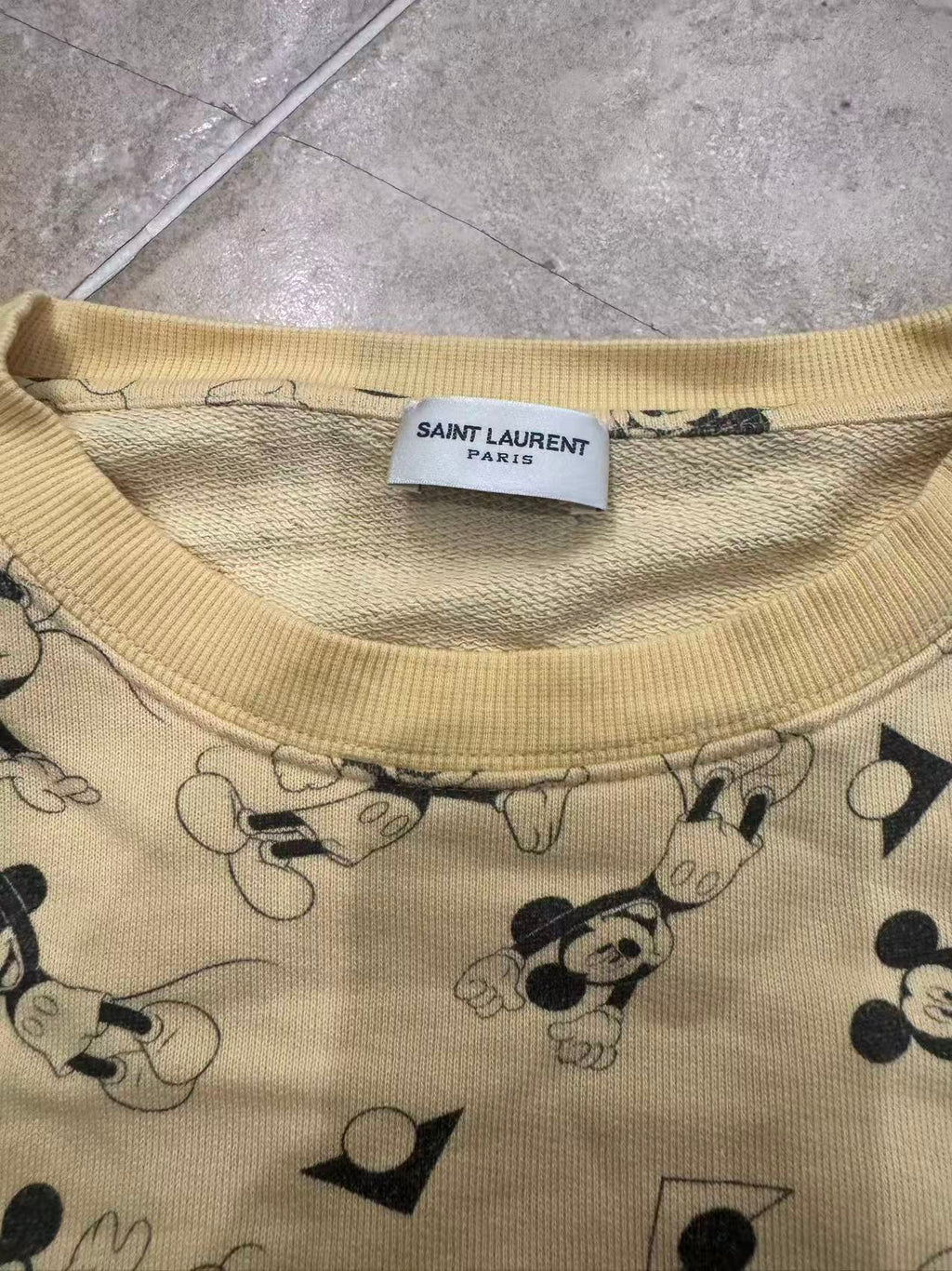 Saint Laurent 2019 micky mouse sweatshirt