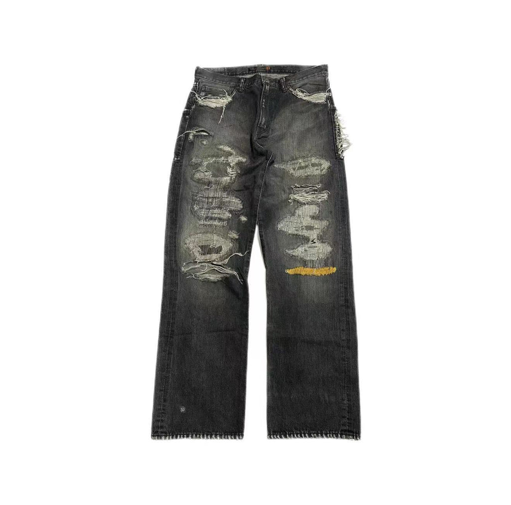 Undercover  AW05"Arts & Crafts"	Yellow Yarn64   Denim