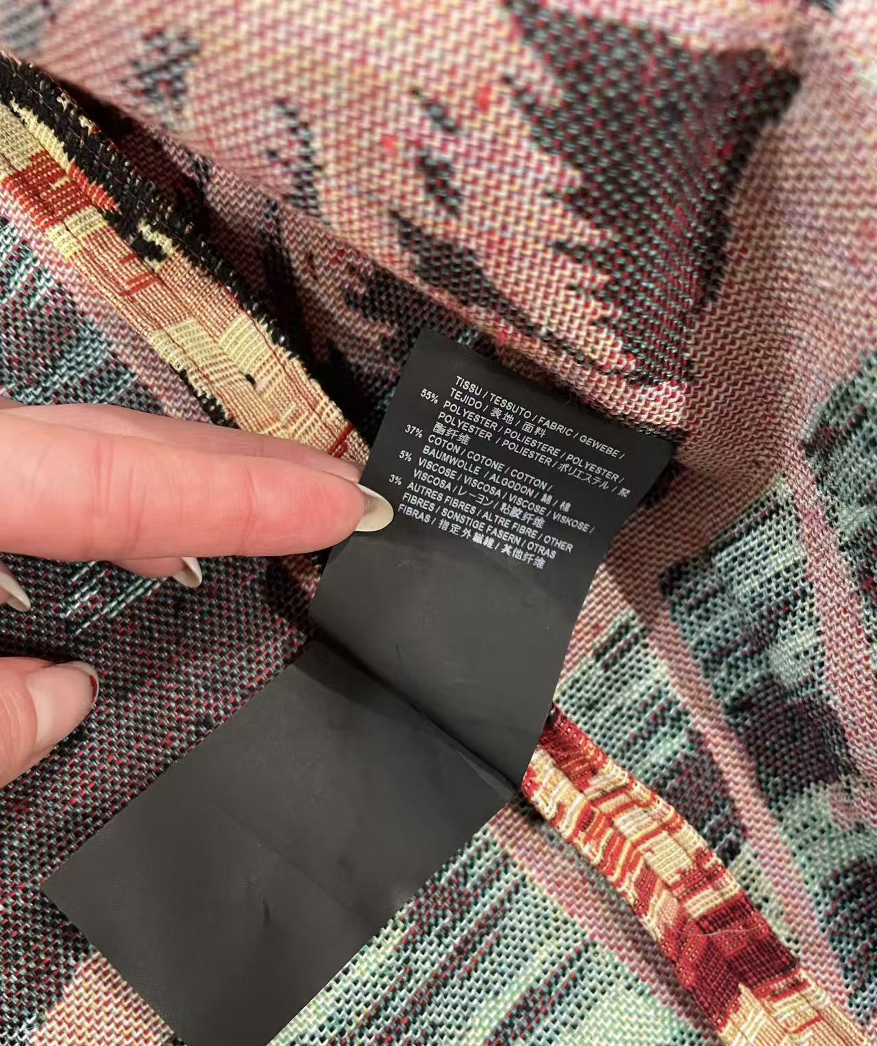 Saint Laurent 16SS Palm Tree Cape Jacket