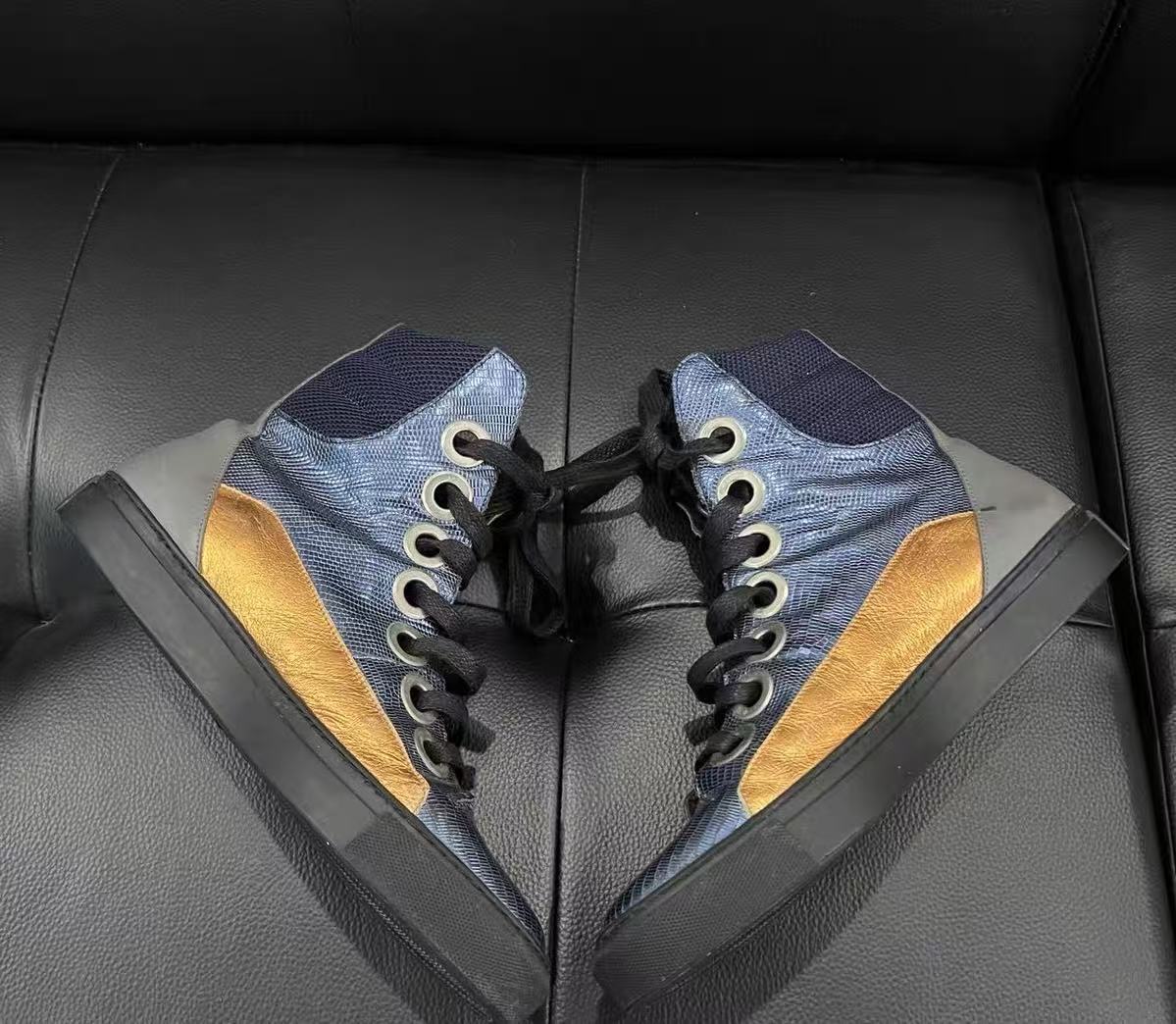 Raf Simons Sterling Ruby 14FW Hi Top Sneakers